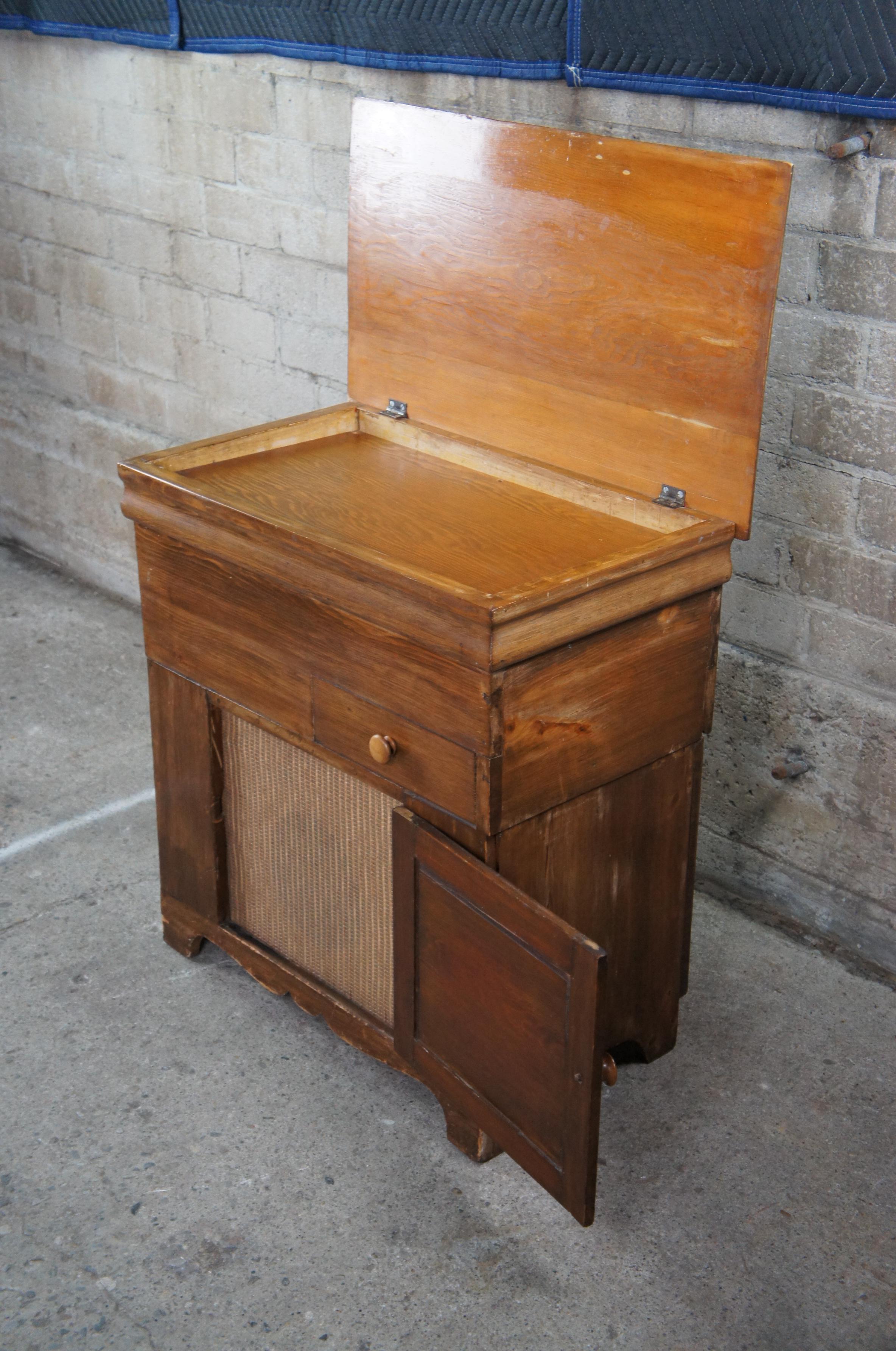 wooden dough box