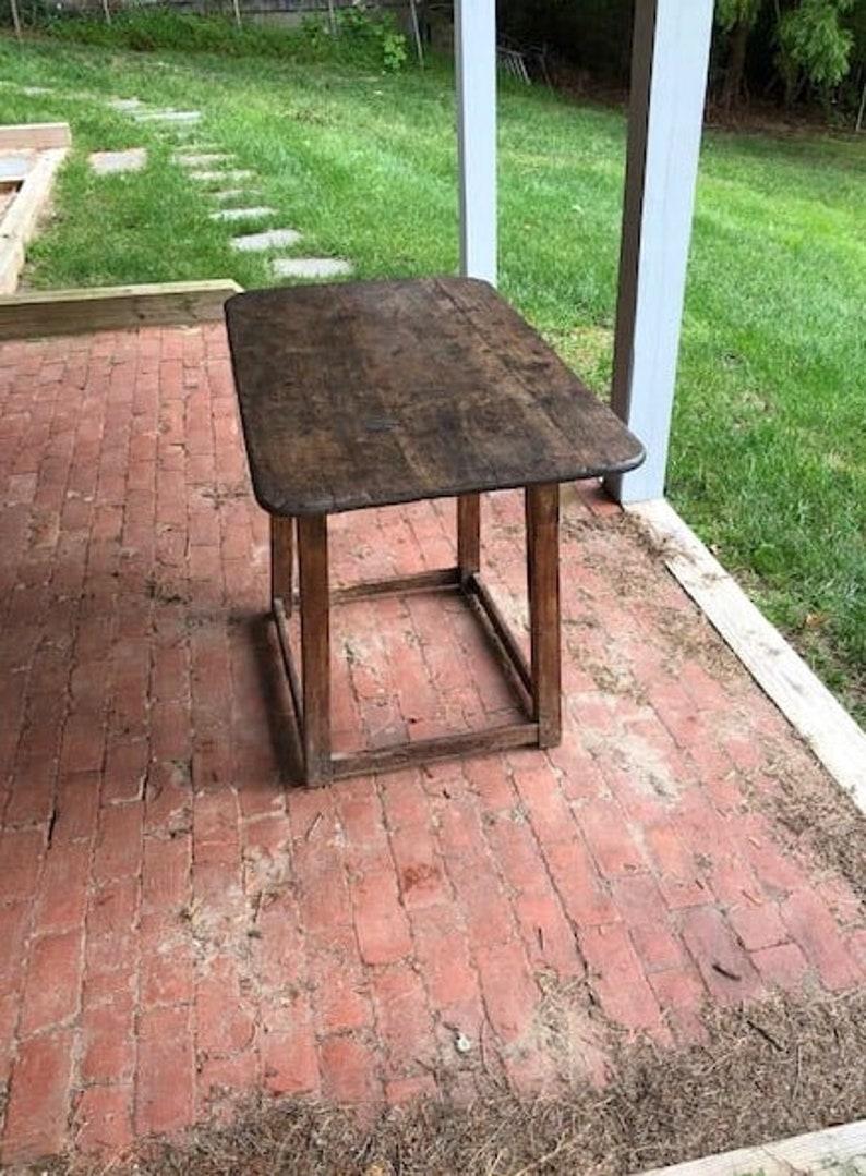 Tavern Table 18th Century Primitive Handmade Early American Antique  3
