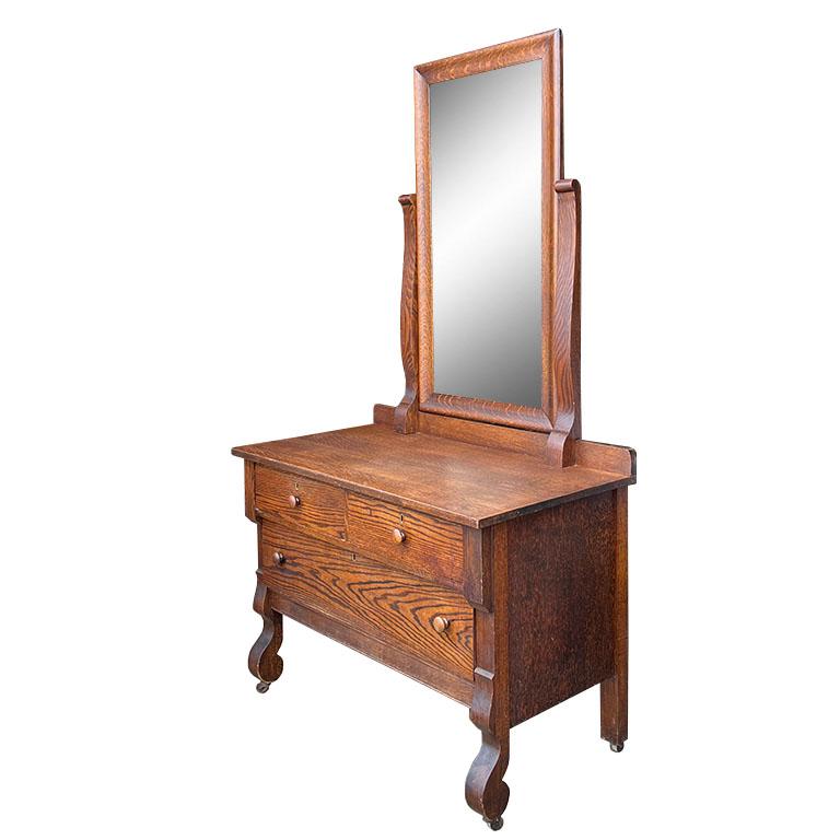 1900 antique vanity with mirror