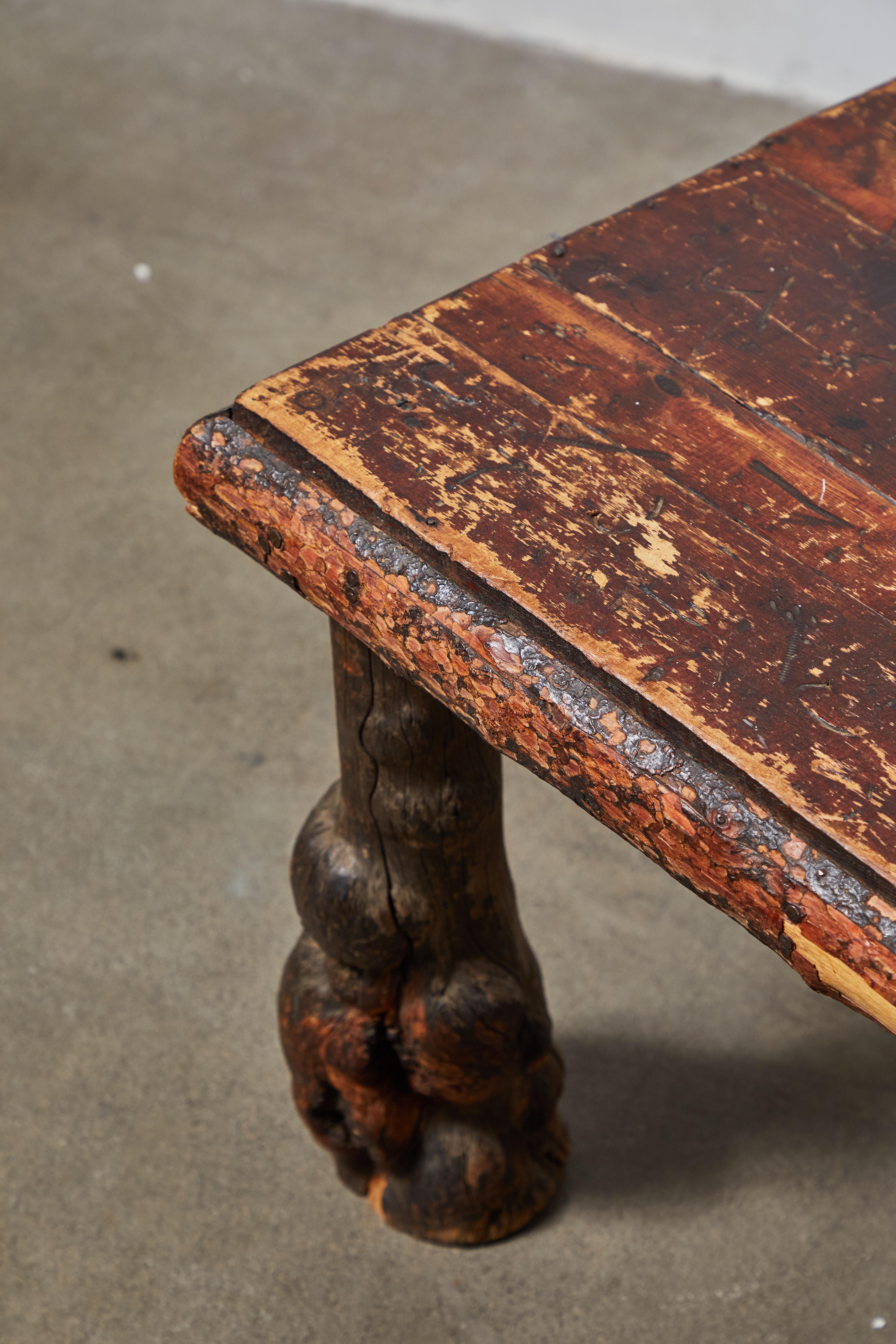 Early American Burled Wood Table 2