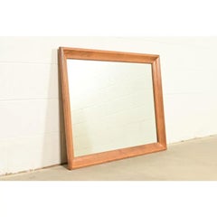 Early American Carved Solid Maple Framed Mirror