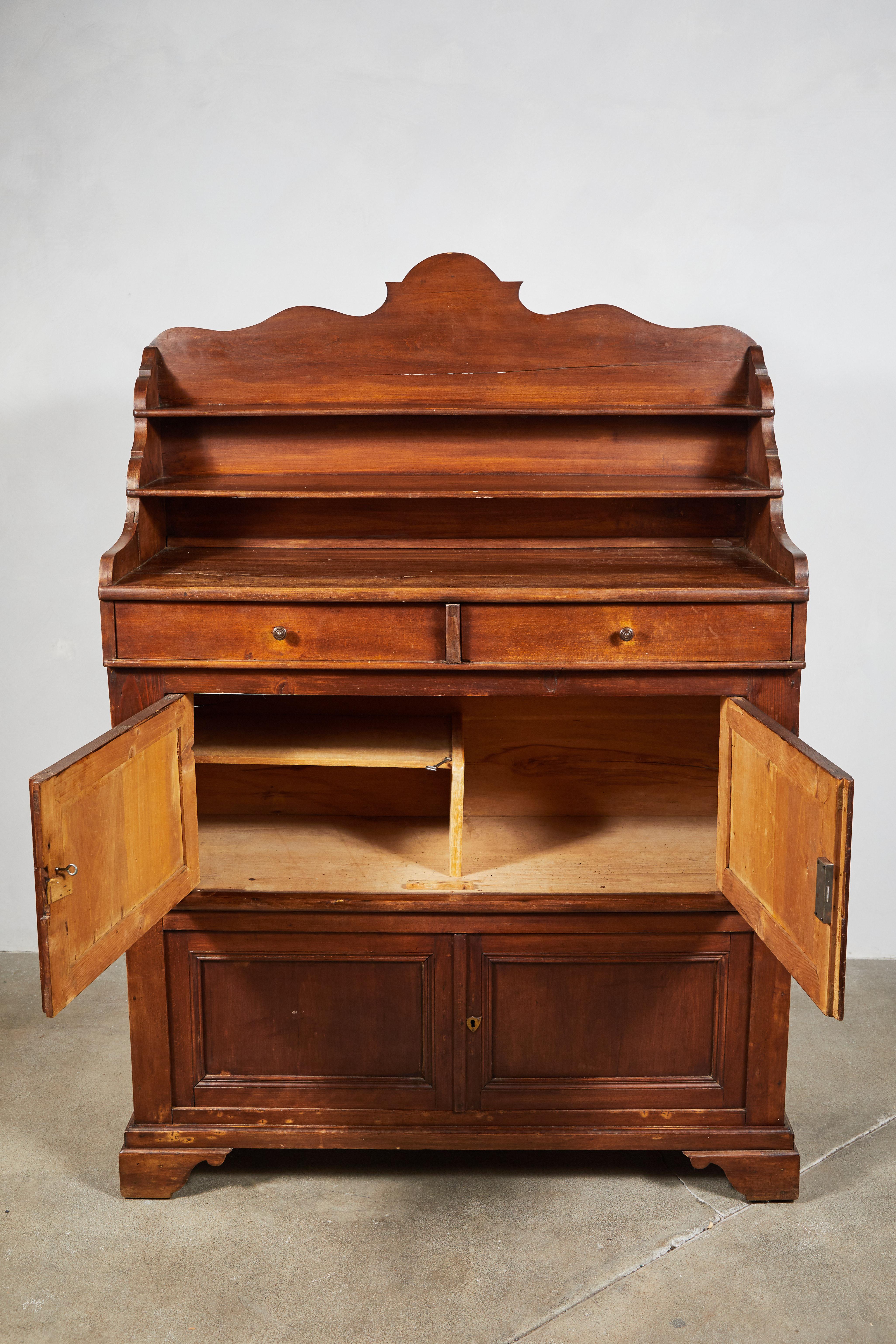 Early American Carved Walnut Server 3