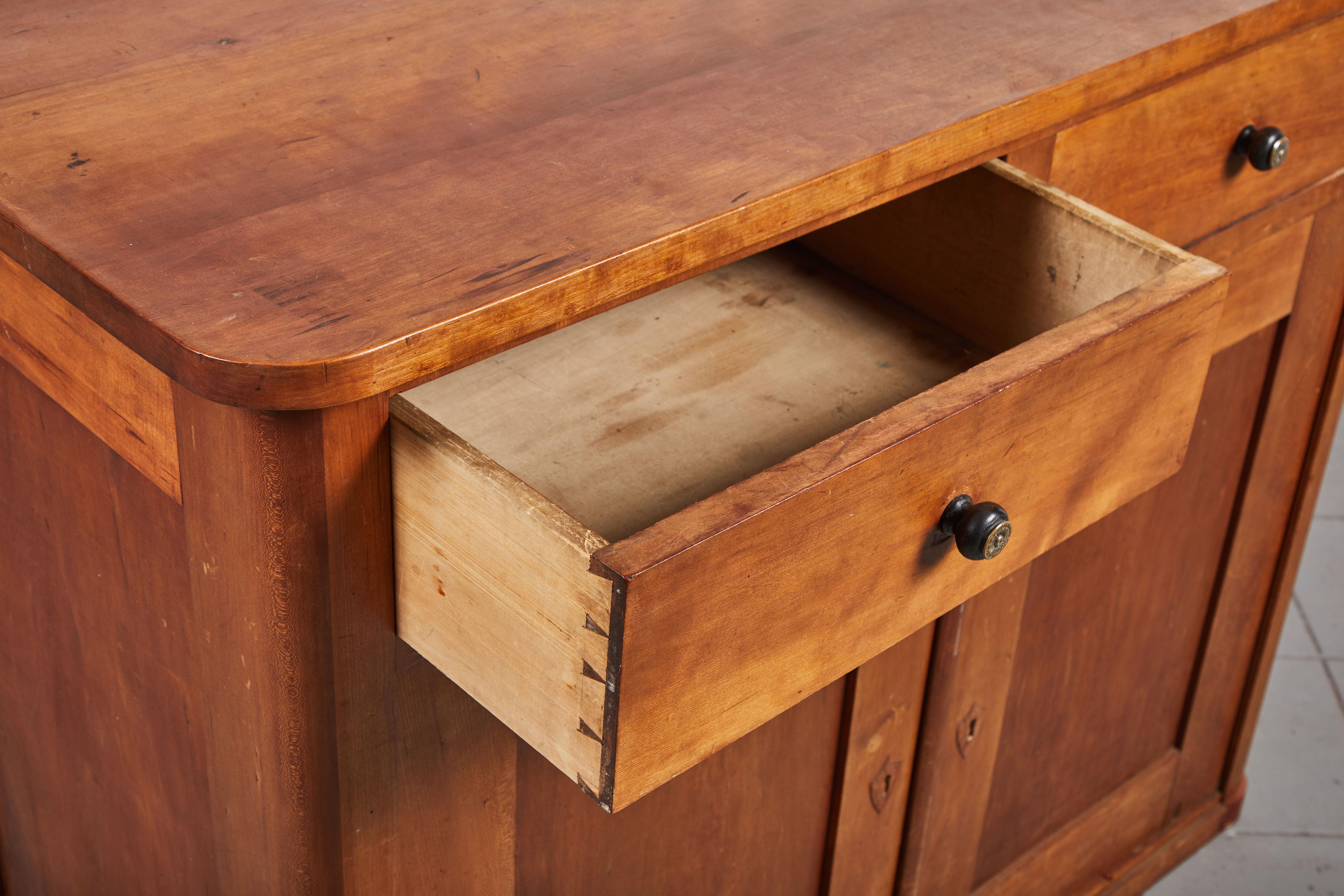 Early American Cherry Two-Door Two-Drawer Cabinet 4