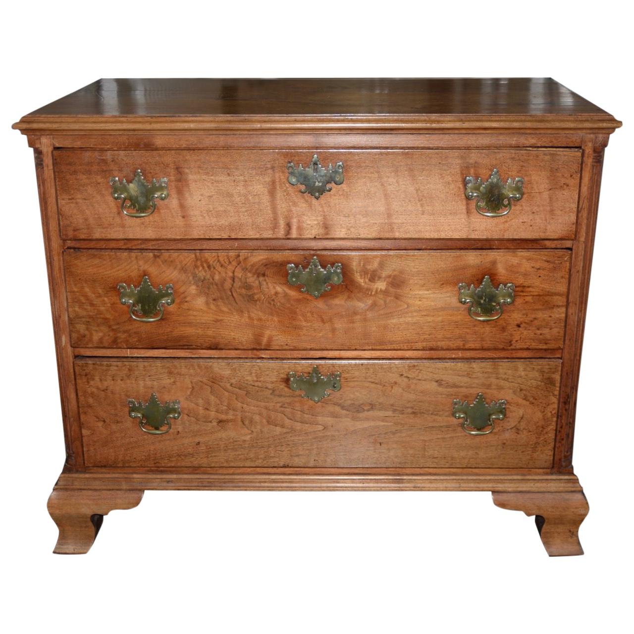 Early American Chippendale Period Maple Chest of Drawers For Sale