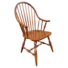 Early American Classical Style Maple Continuous Armchair