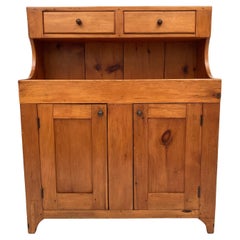 Used Early American Country Pine Primitive Dry Sink, Late 18th Century