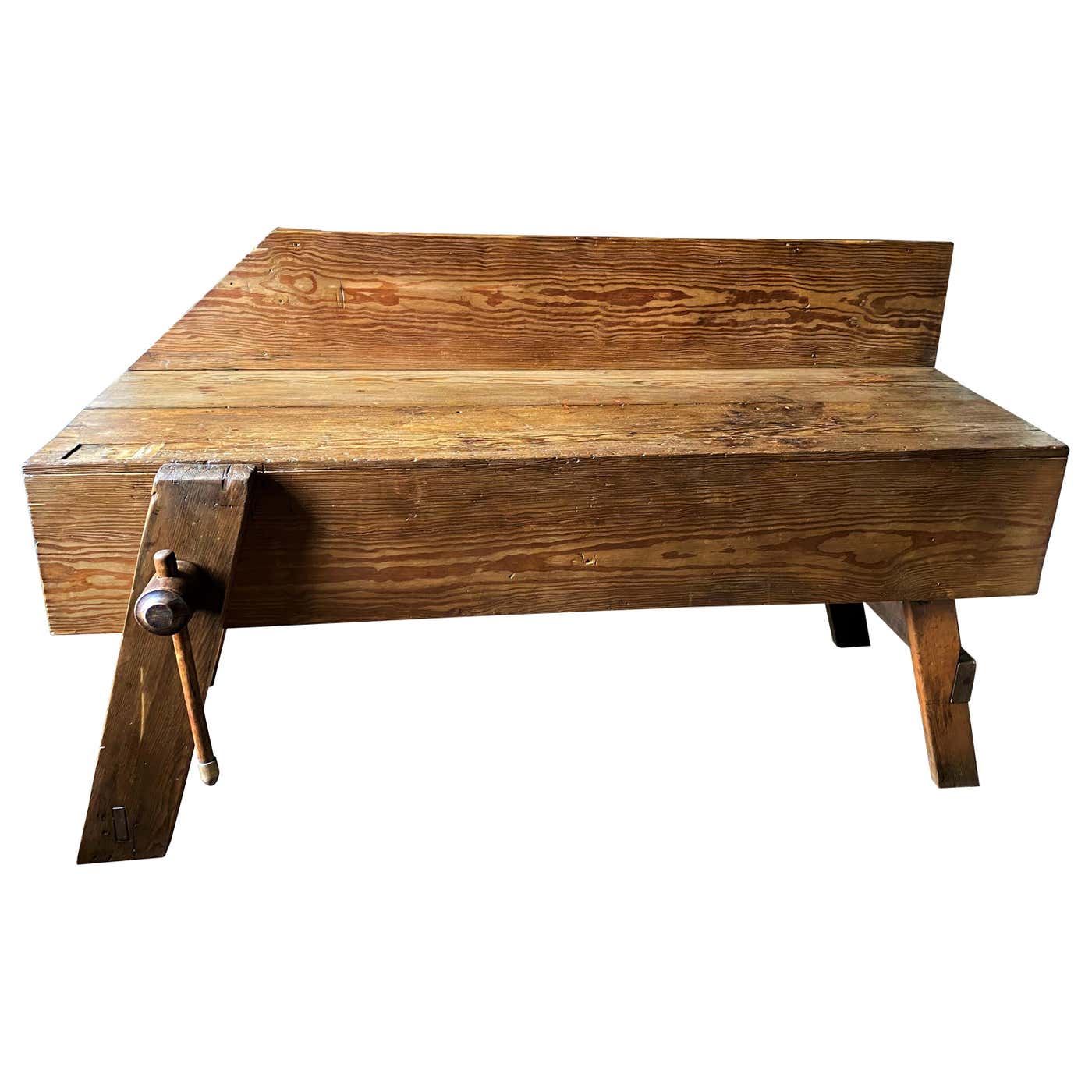 Early American Farm Workbench For Sale at 1stDibs | liz plank height ...