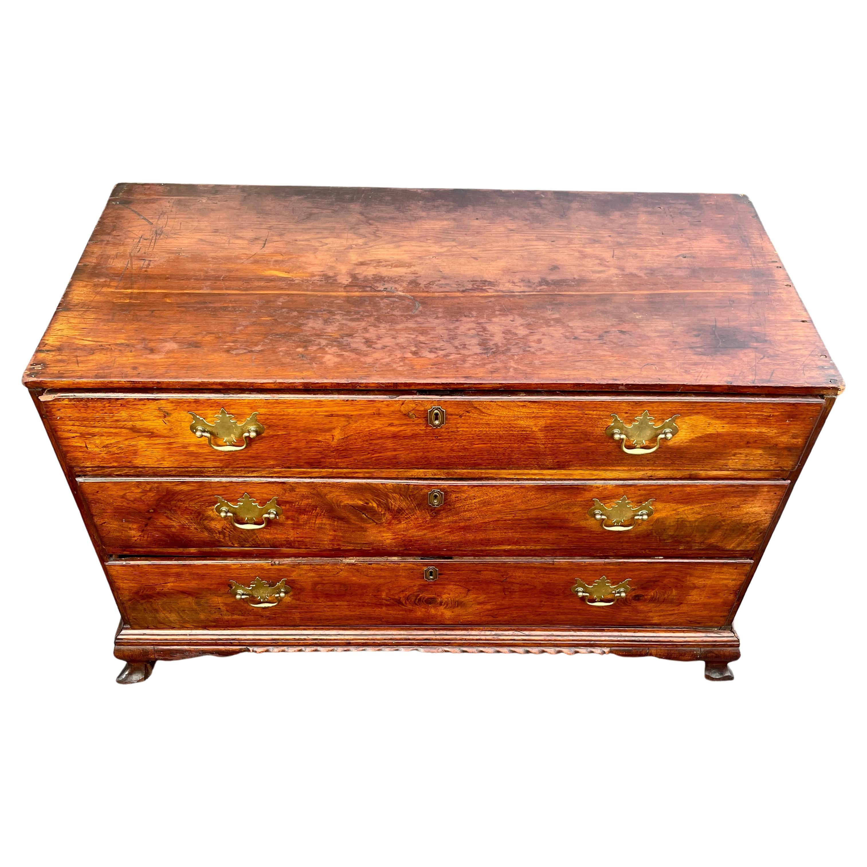 Hand-Crafted Early American Federal Chest of Drawers