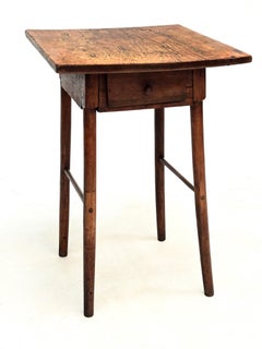 Early American Federal Period Primitive One-Drawer Work Table c. 1795-1815