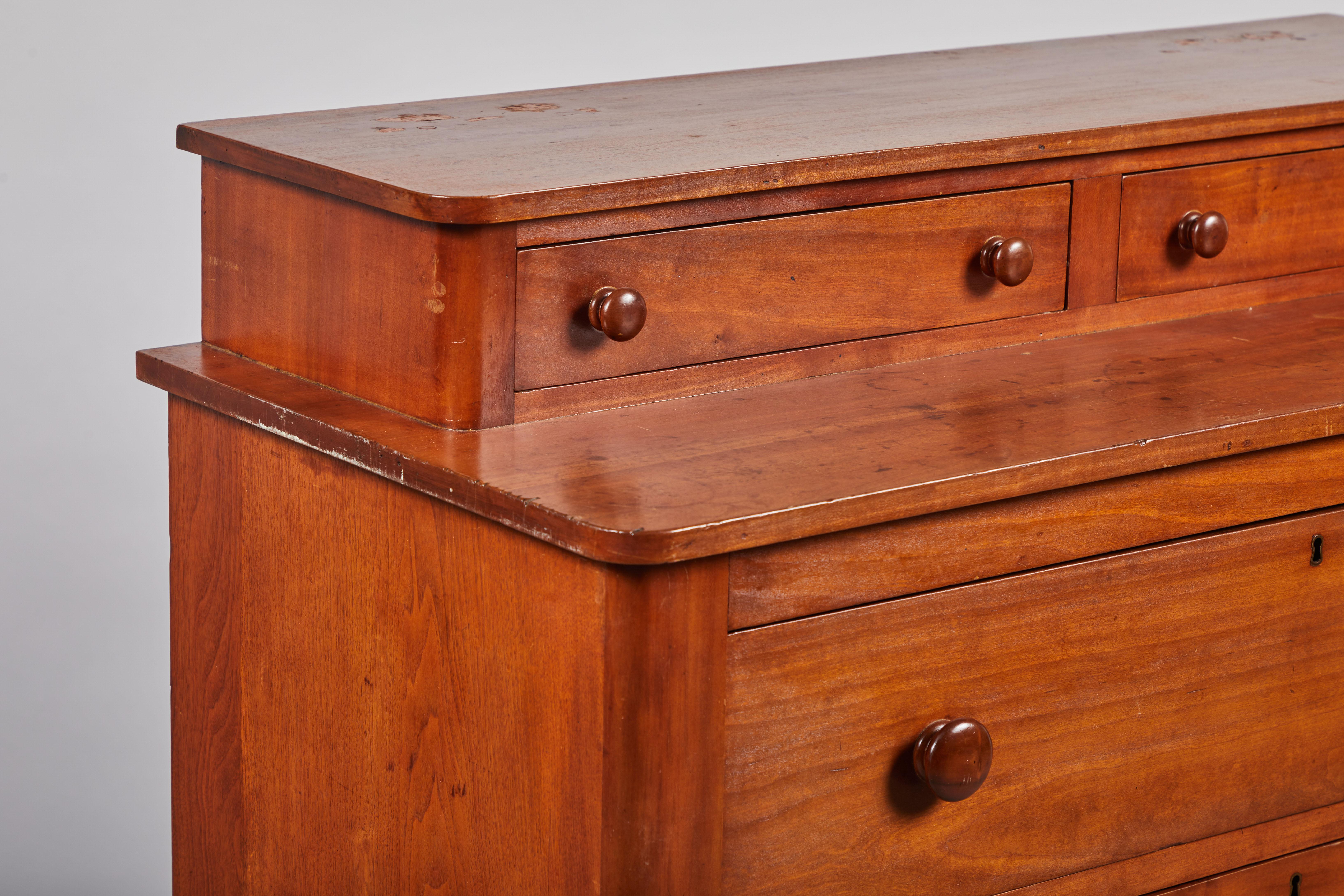 Cherry Early American Five-Drawer Dresser