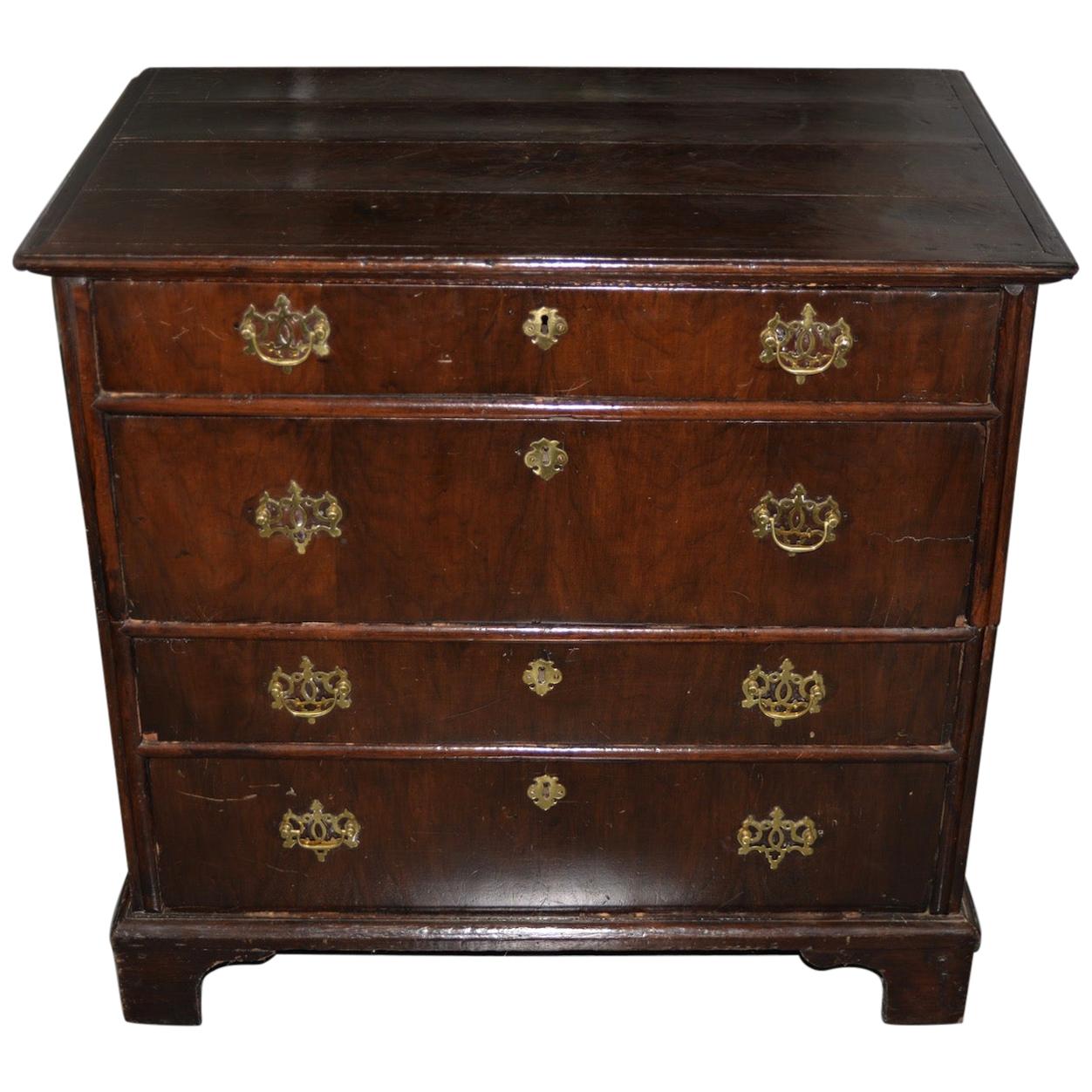 Early American George III Mahogany Chest of Drawers, 18th-19th Century