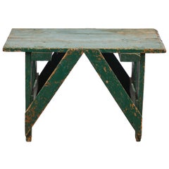 Early American Green Stool