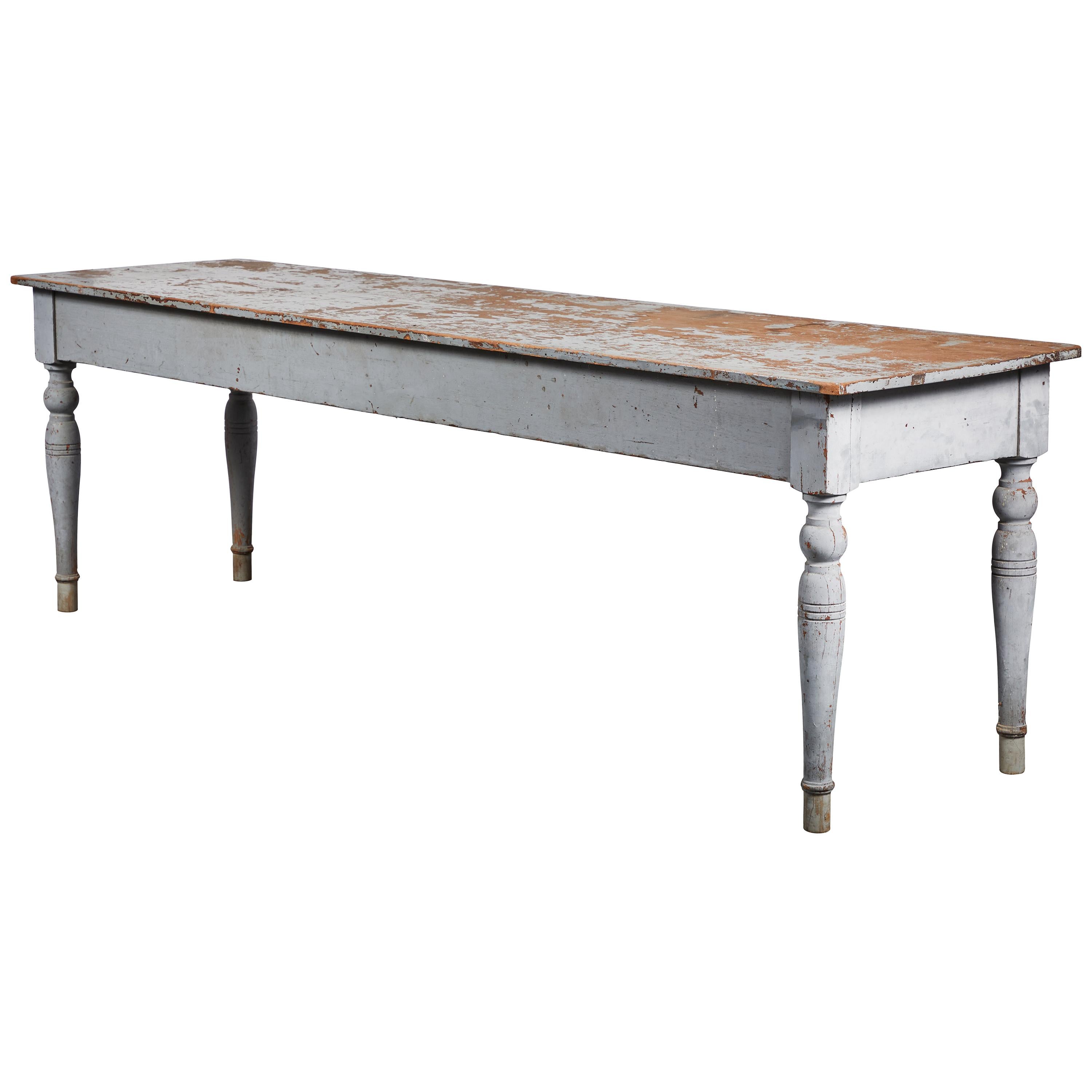 Early American Grey Farm Table