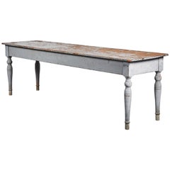 Early American Grey Farm Table