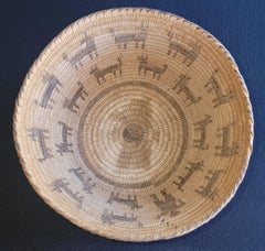 Early American Indian Pima Pictorial  Basket