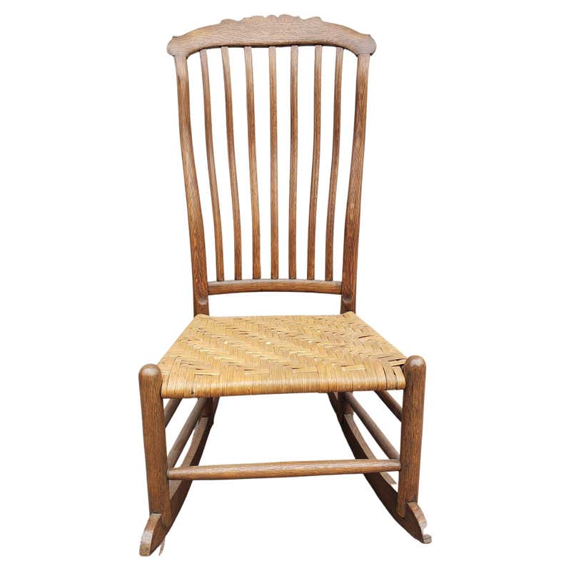 Classical Carved Mahogany Rocker, Probably Boston, circa 1830 For Sale ...
