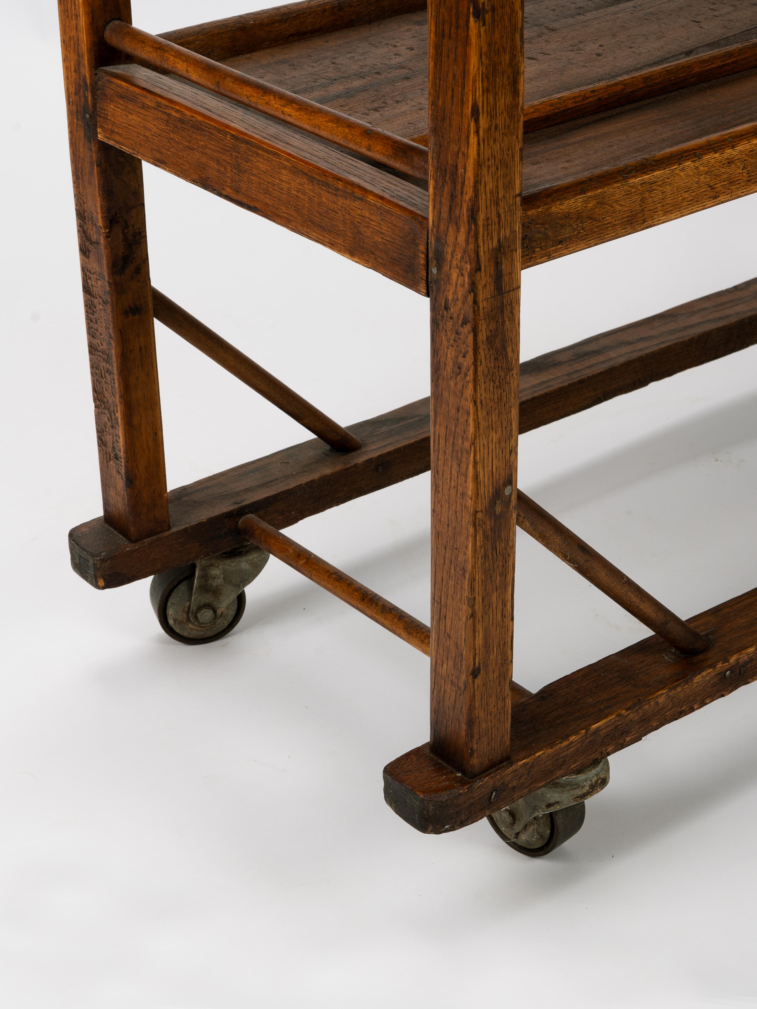 Carrello da forno a rotelle della fabbrica industriale di Oak Oak, prima America, Rolle in vendita 2