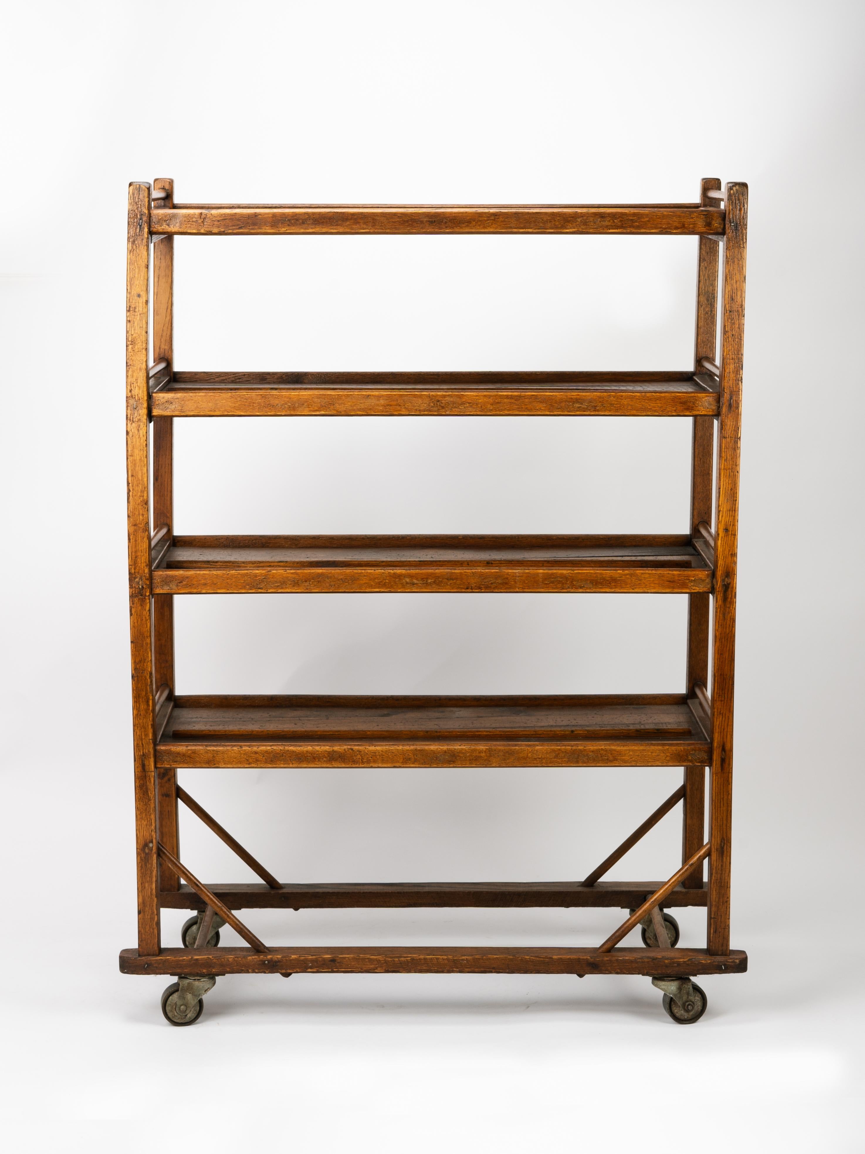Industriale Carrello da forno a rotelle della fabbrica industriale di Oak Oak, prima America, Rolle in vendita