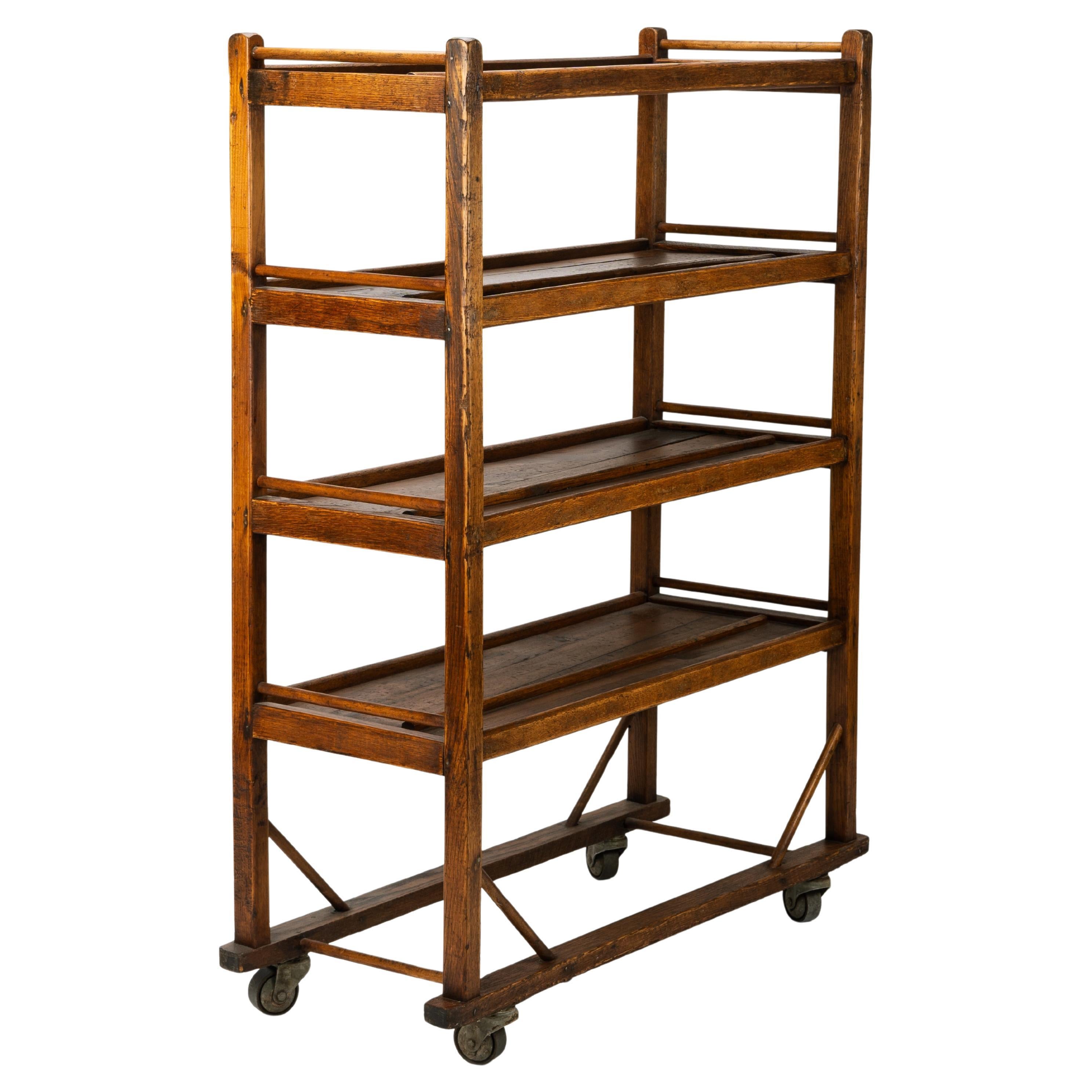 Carrello da forno a rotelle della fabbrica industriale di Oak Oak, prima America, Rolle in vendita