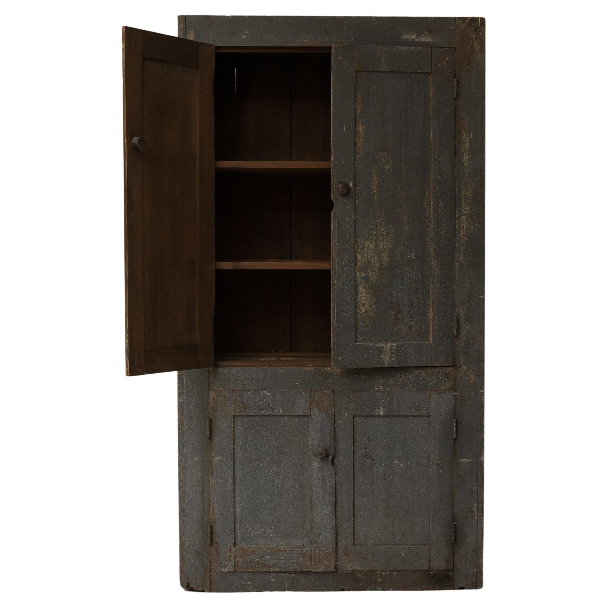 Early American Painted Cabinet, 19th Century