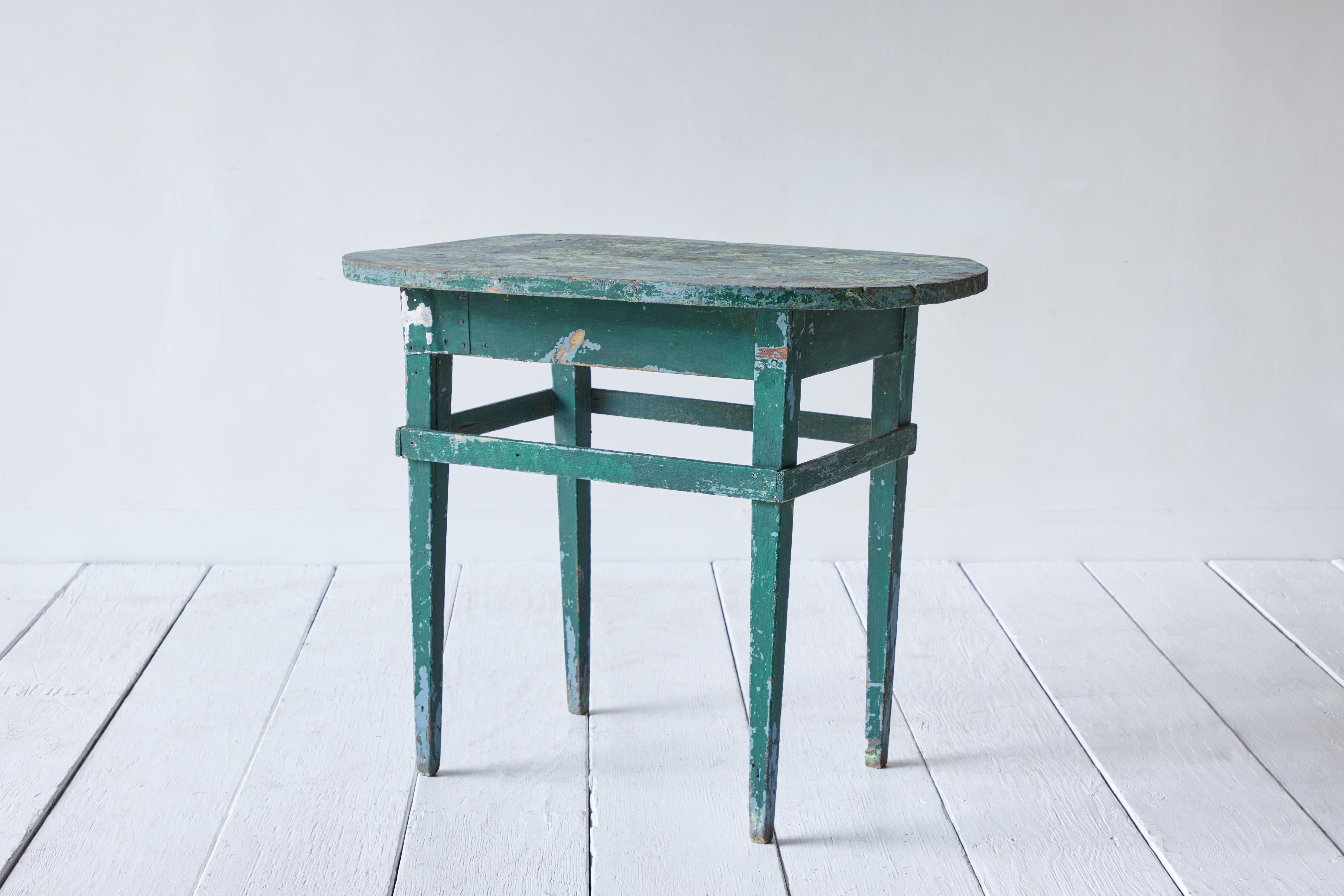 North American Early American Painted Side Table