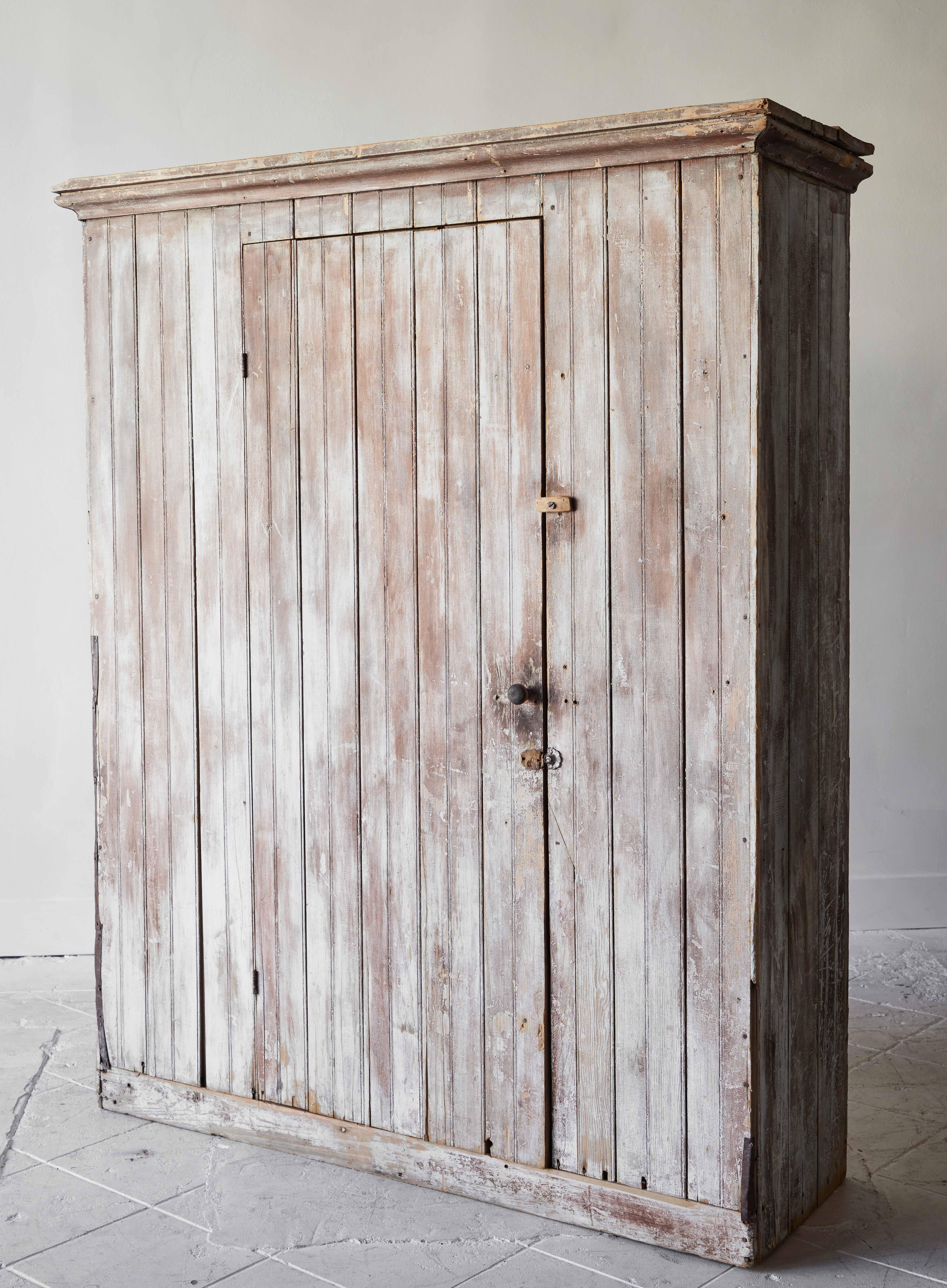 Early American Painted Single Door Country Cupboard 2