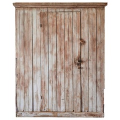 Early American Painted Single Door Country Cupboard