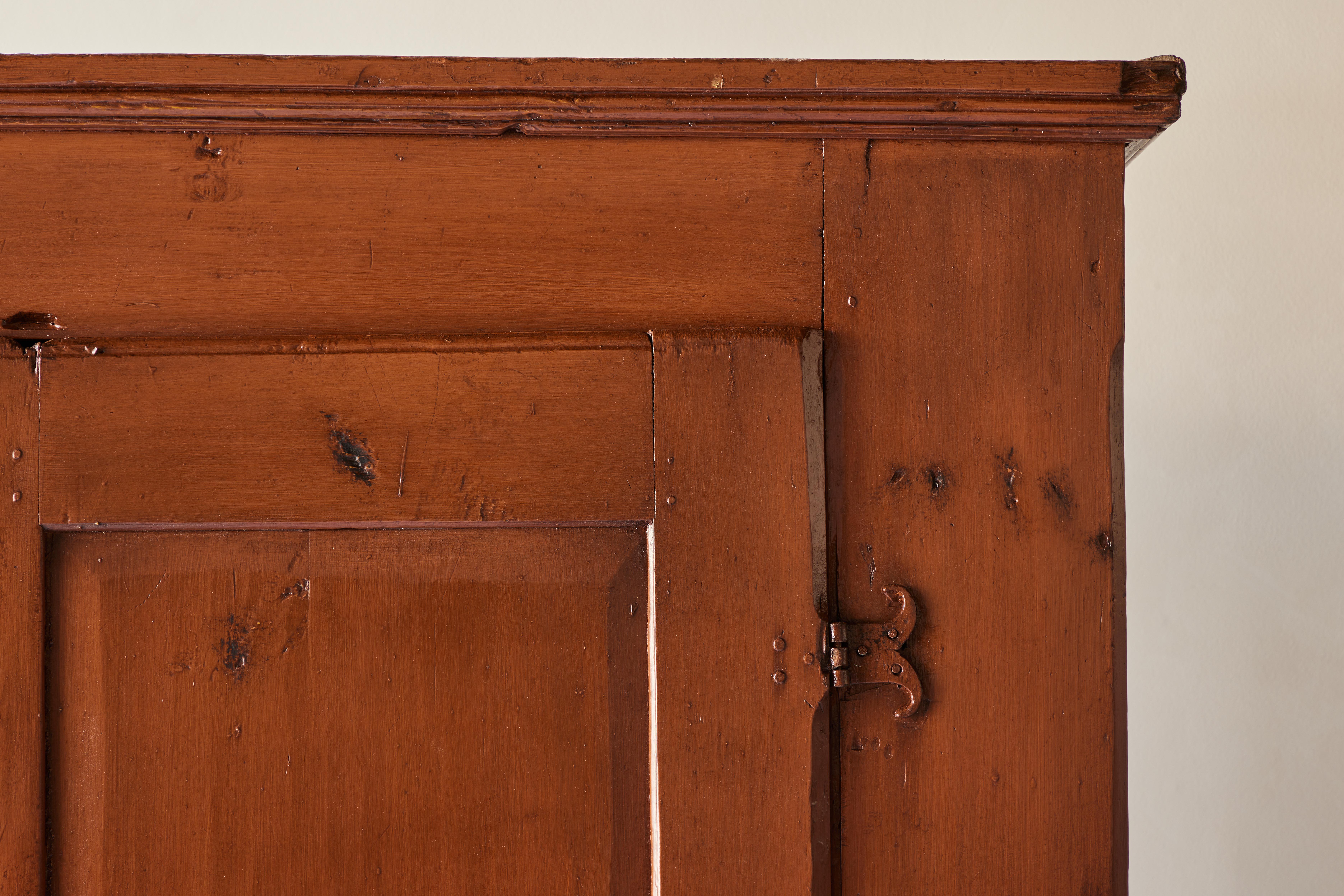 Early American Painted Single Door Cupboard 1