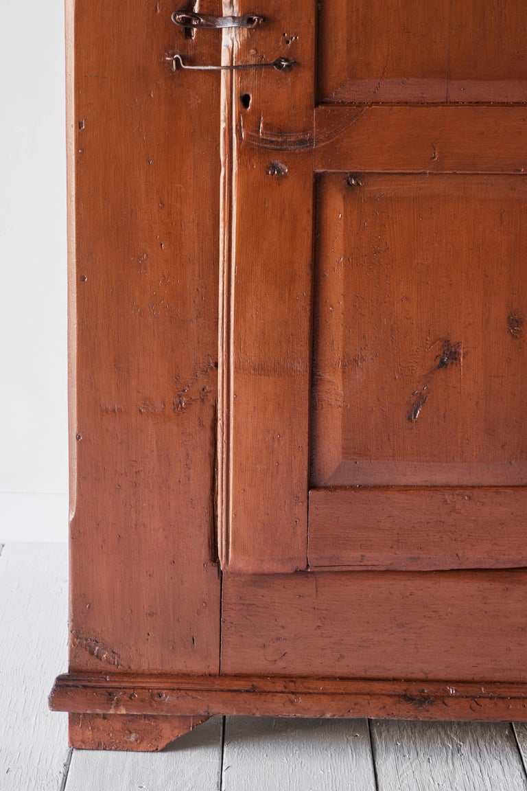 Early American Painted Single Door Cupboard For Sale at 1stDibs