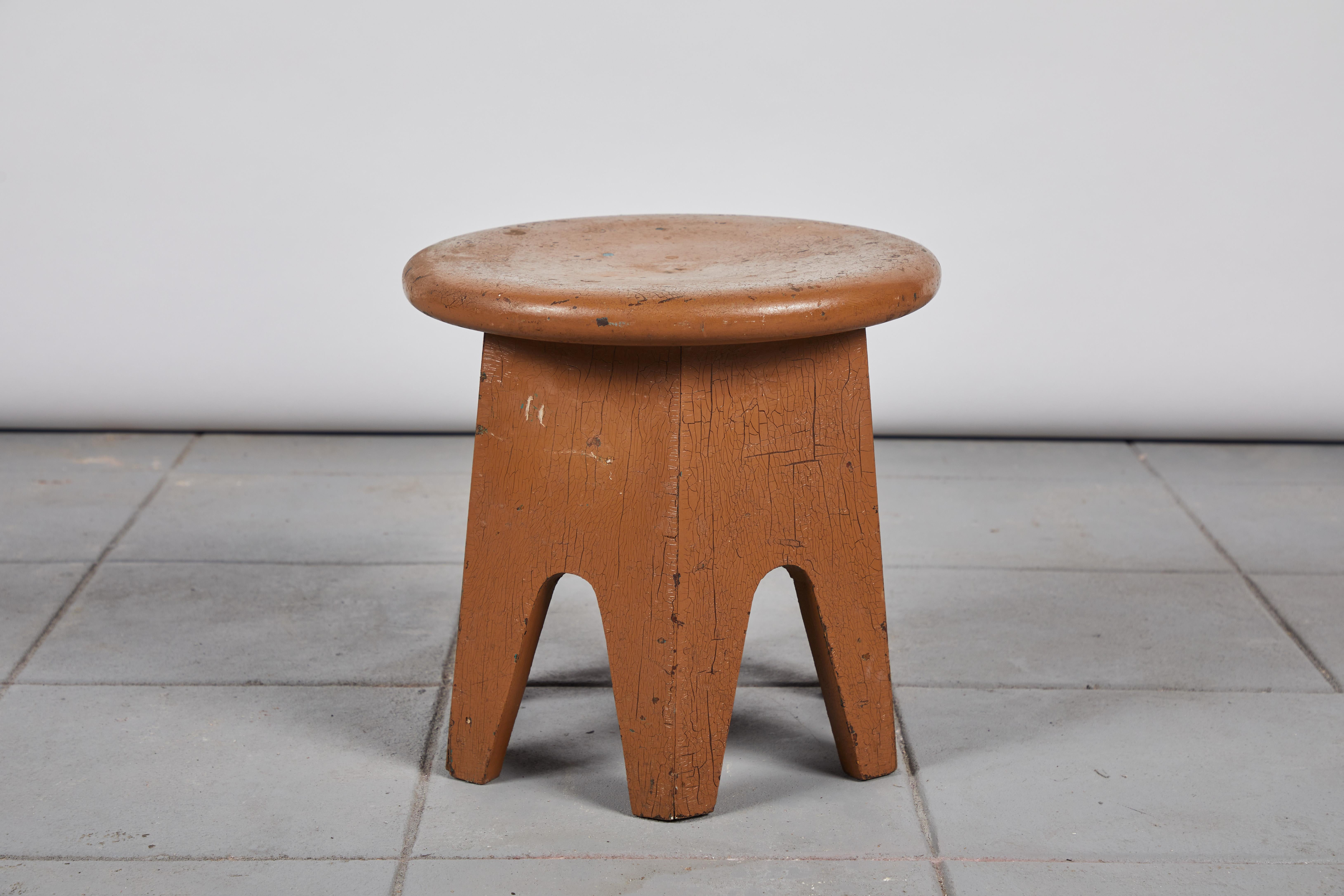 Mid-20th Century Early American Painted Stool