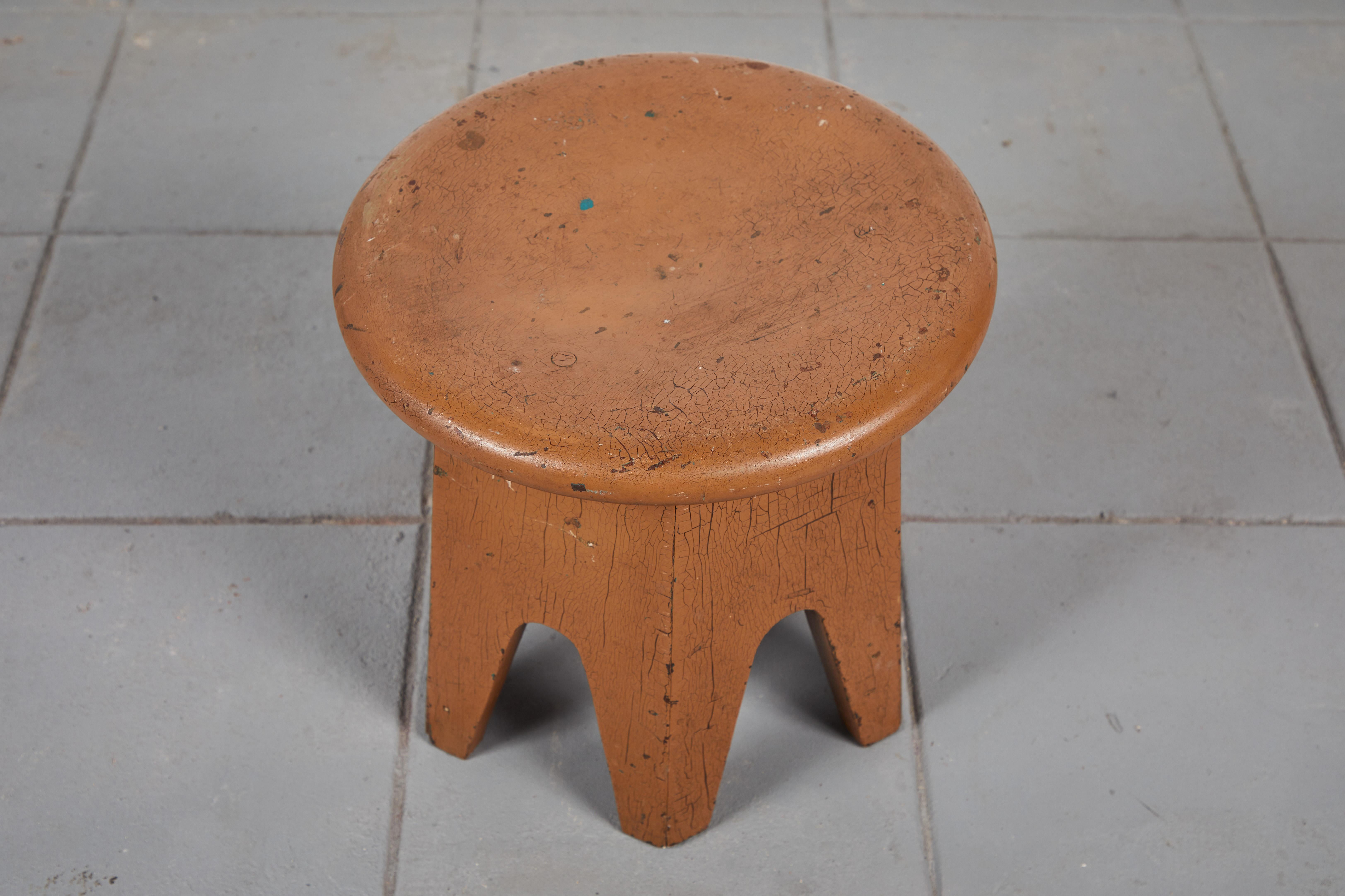 Early American Painted Stool 1