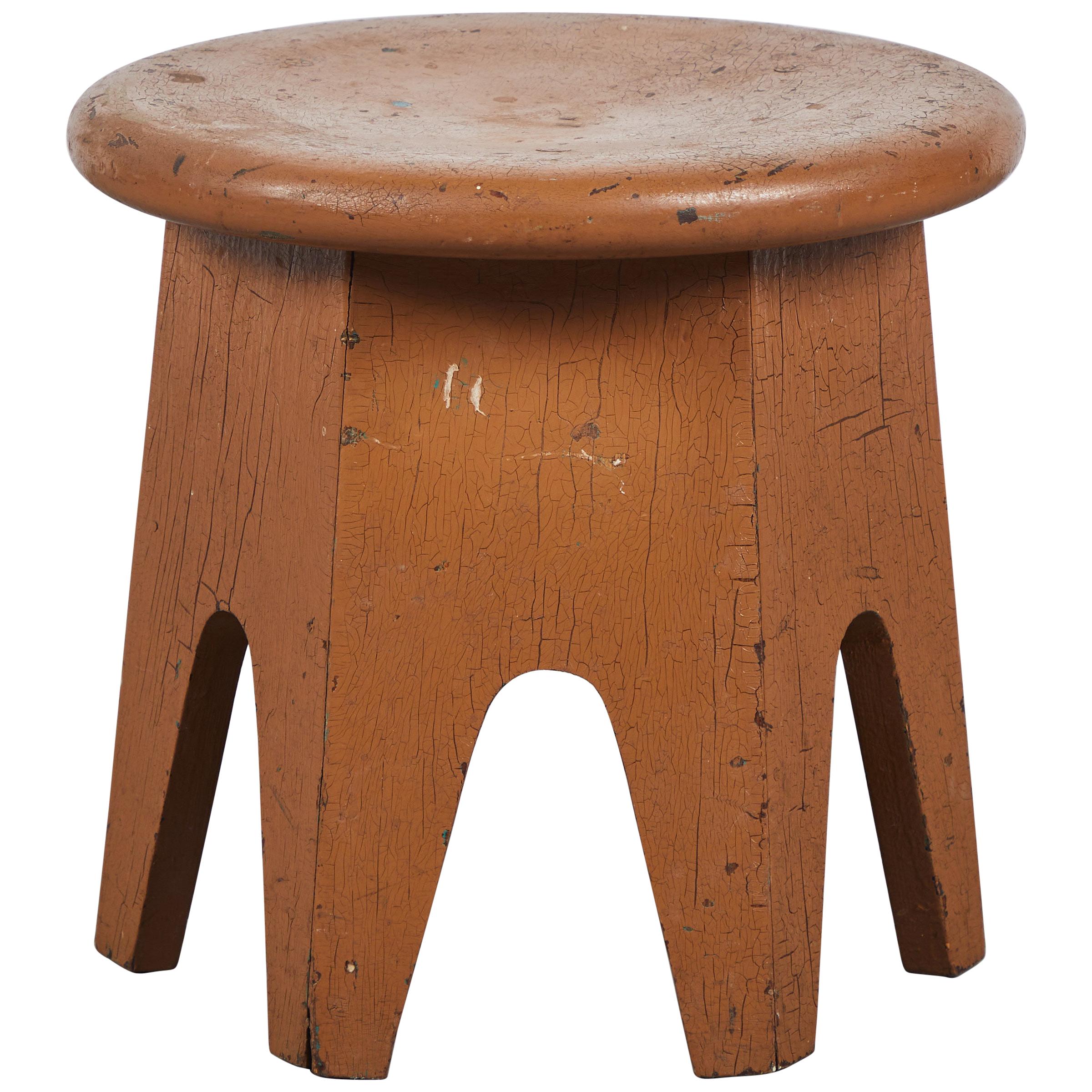 Early American Painted Stool
