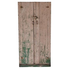 Antique Early American Painted Two Door Cabinet