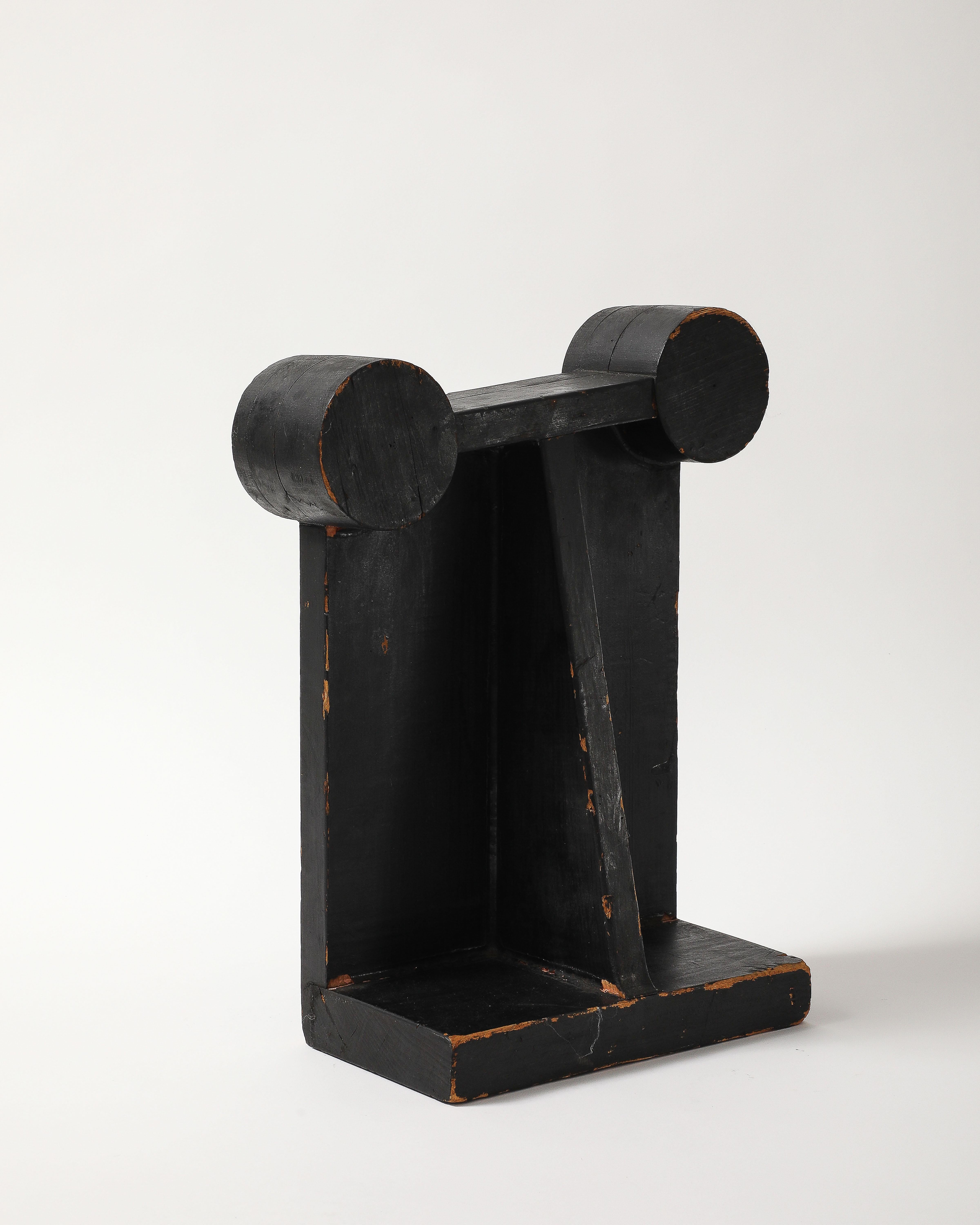Sculpture en bois peint du début de l'Amérique en vente 4