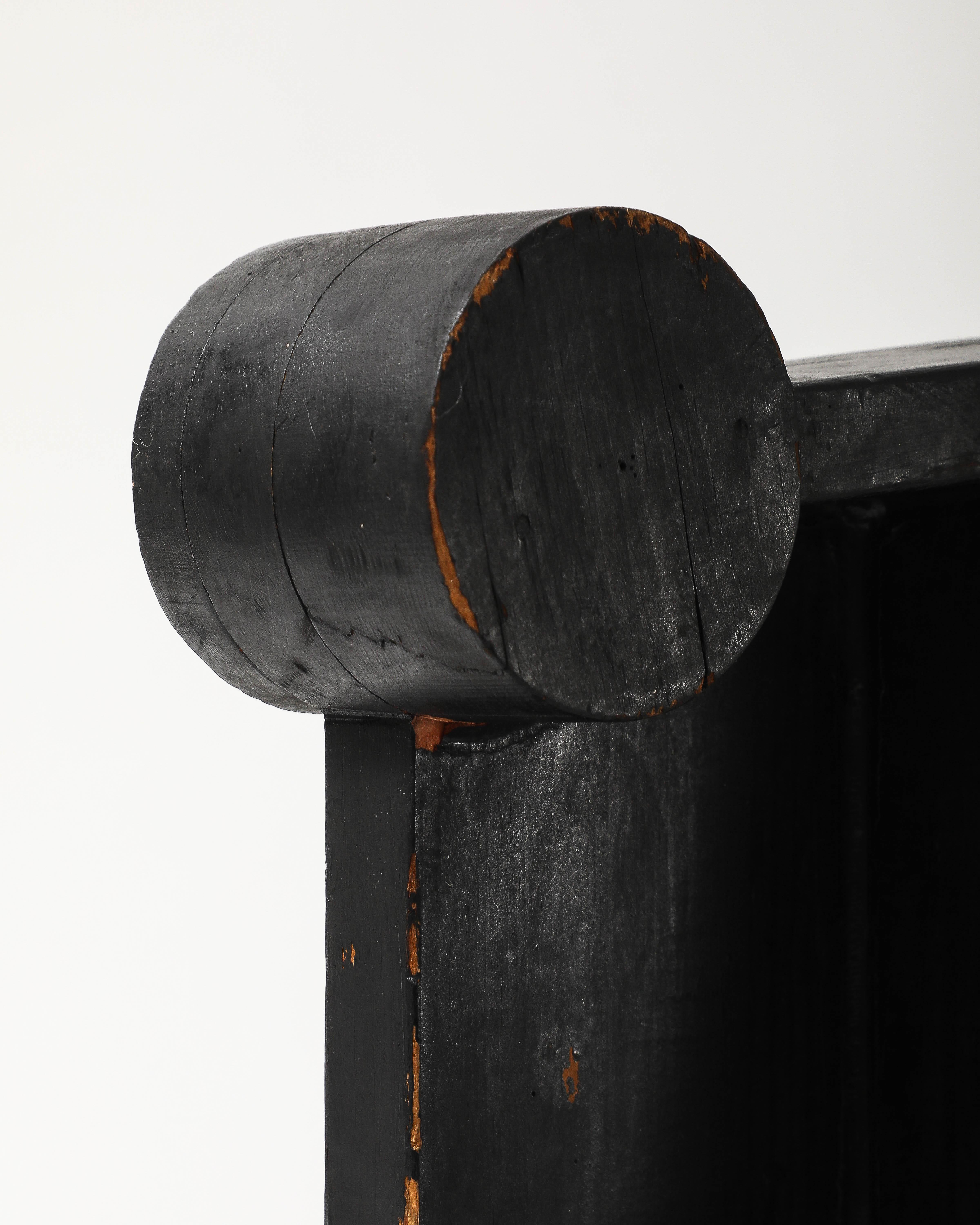 Sculpture en bois peint du début de l'Amérique en vente 5