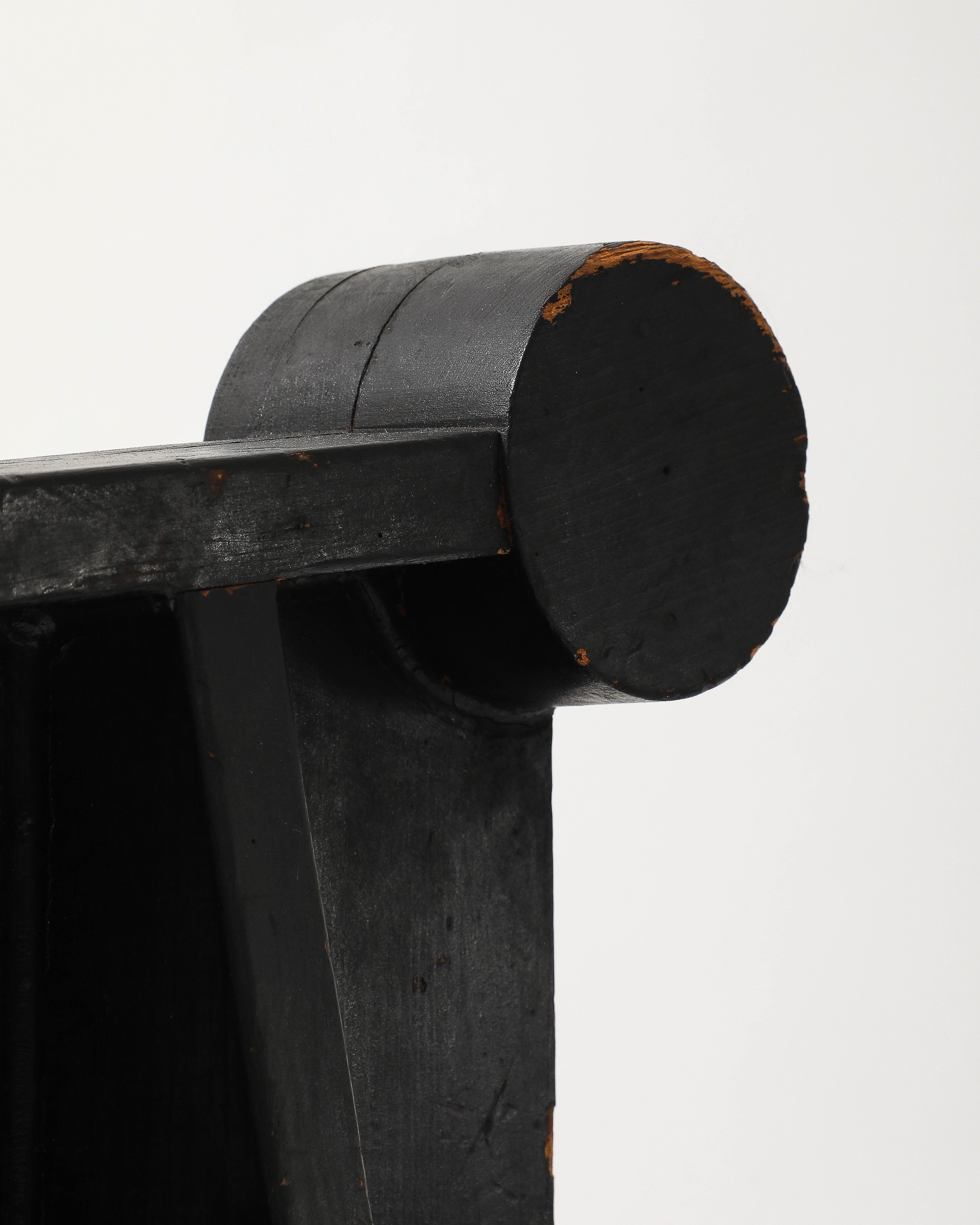 Sculpture en bois peint du début de l'Amérique en vente 6