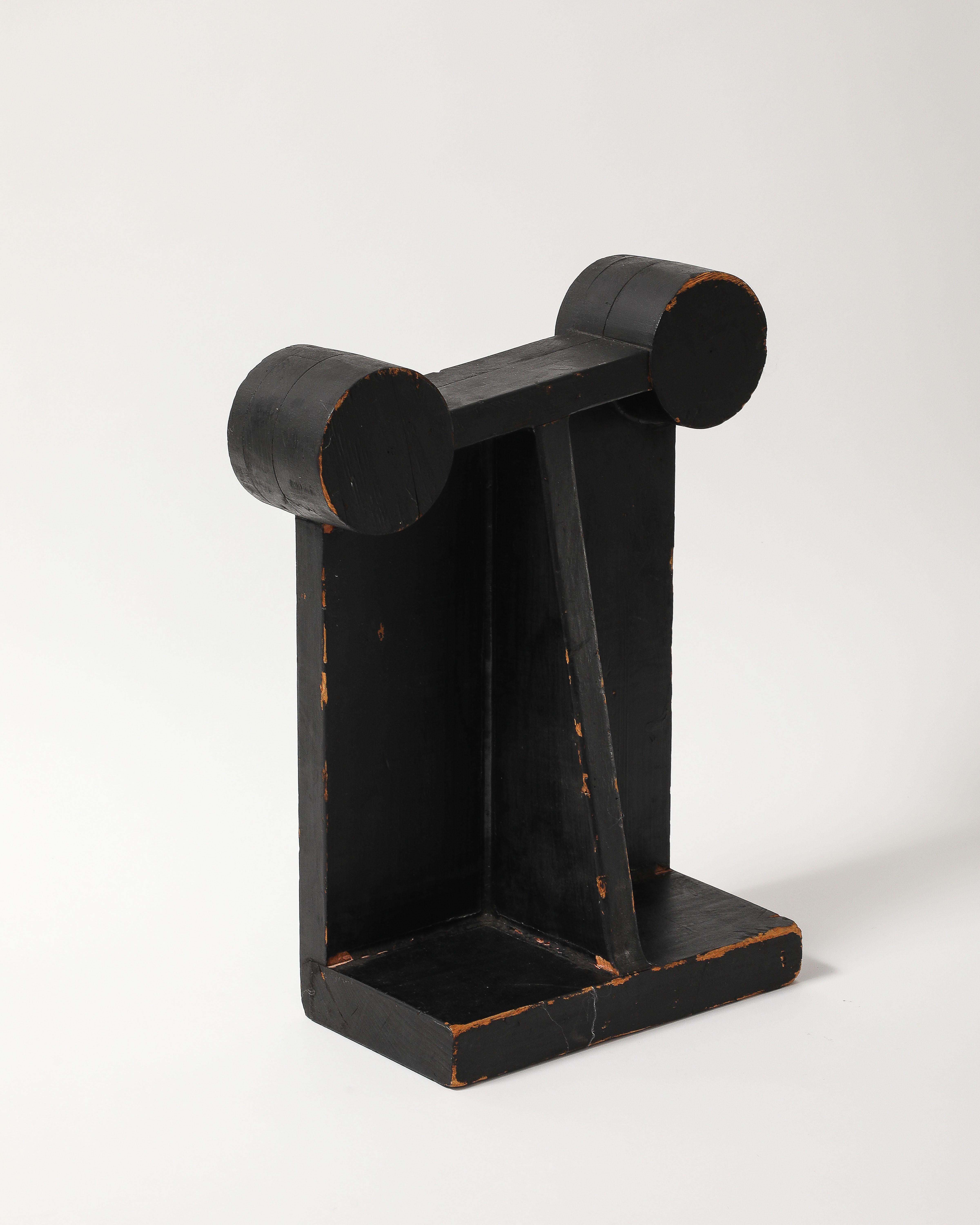 Sculpture en bois peint du début de l'Amérique en vente 8