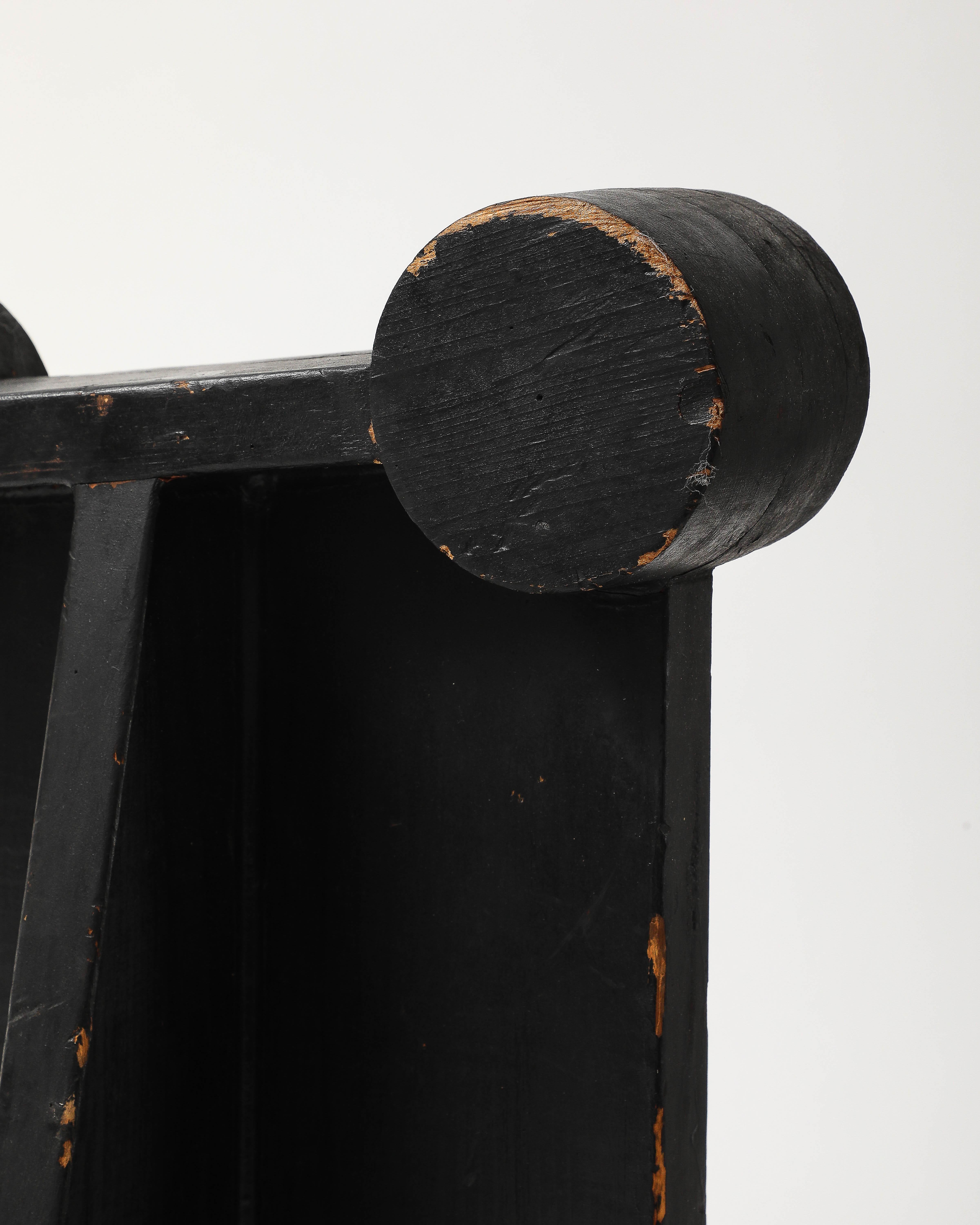 XIXe siècle Sculpture en bois peint du début de l'Amérique en vente