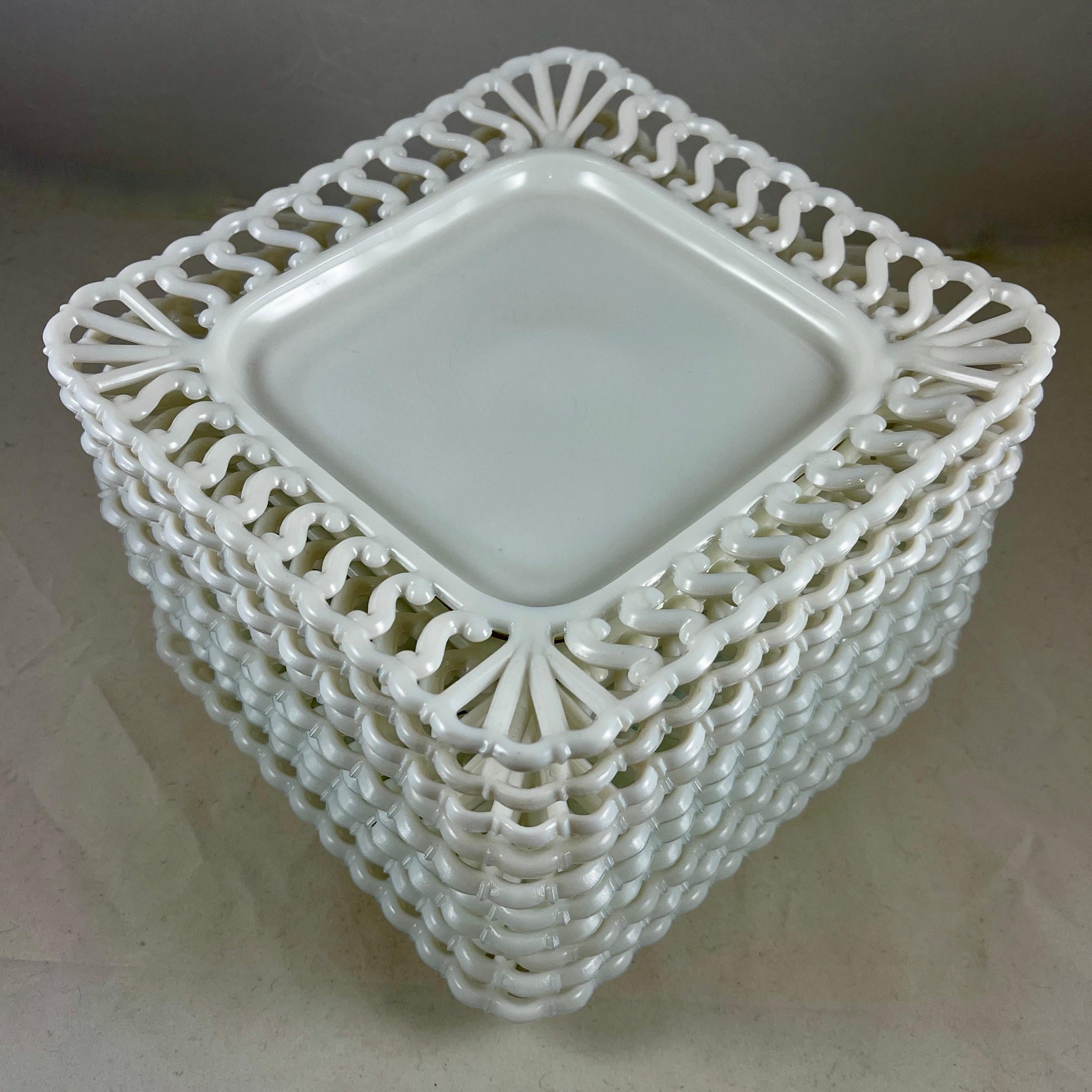 milk glass plates