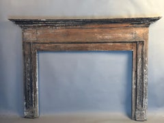 Early American Pine Fireplace Mantel New England circa 1780–1810