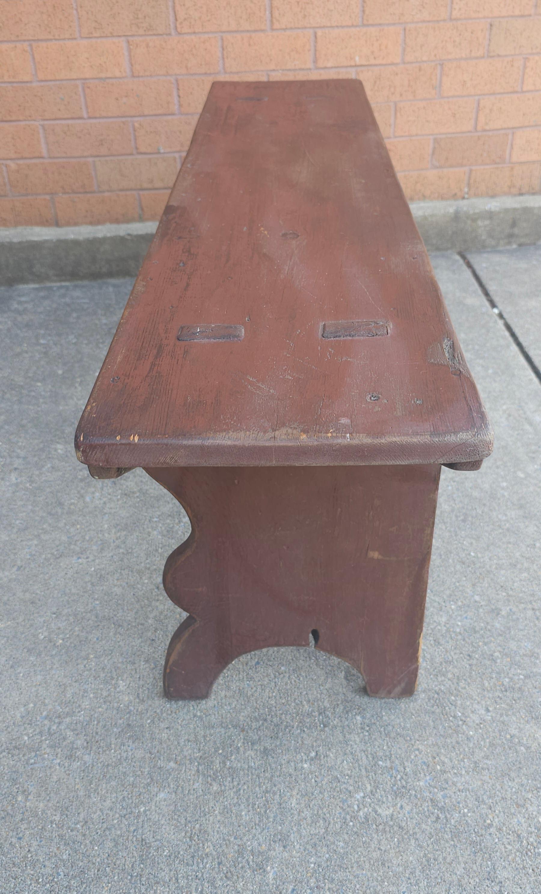 20th Century Early American Primitive Bench For Sale