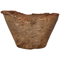 Early American Primitive Wooden Vessel