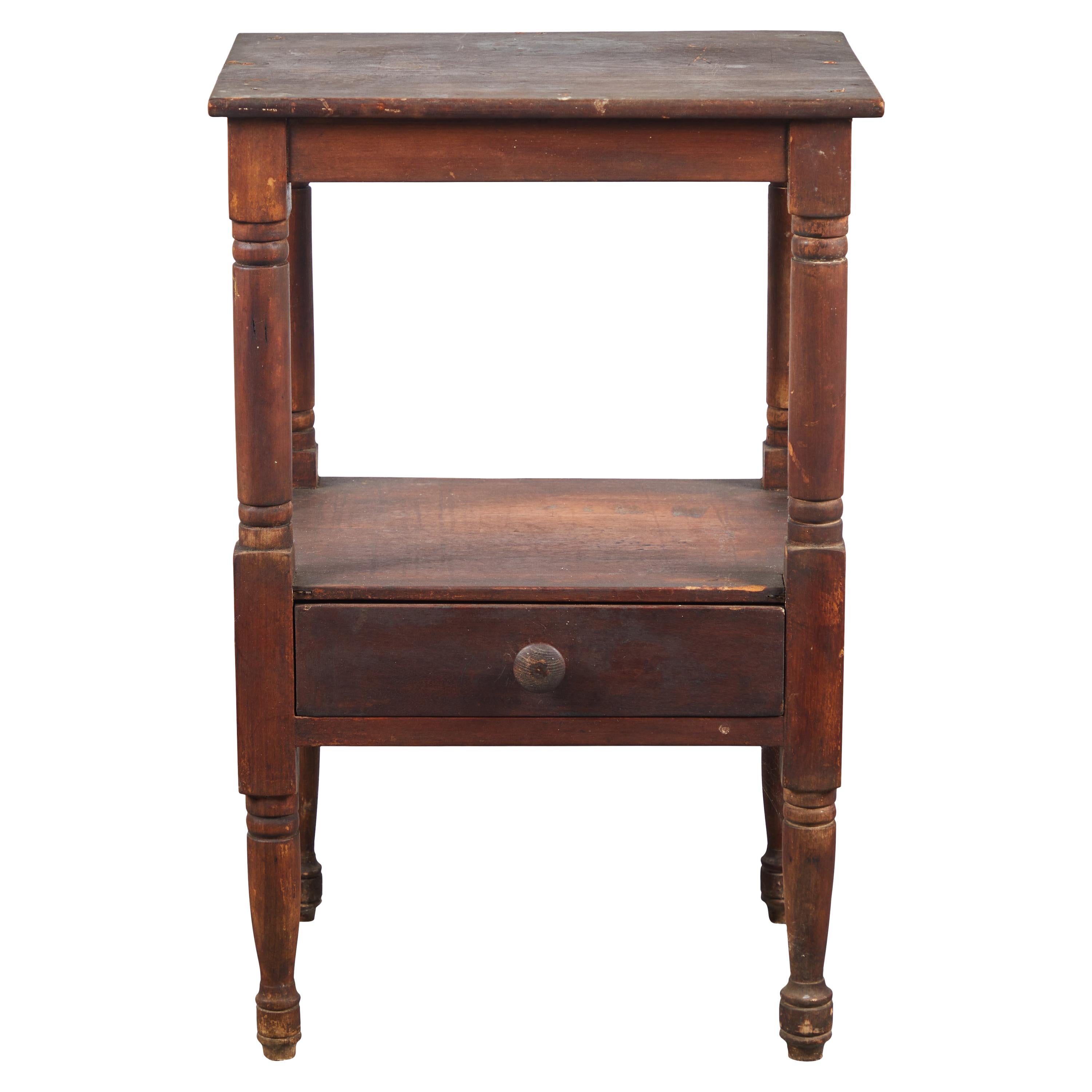Early American Rustic Side Table