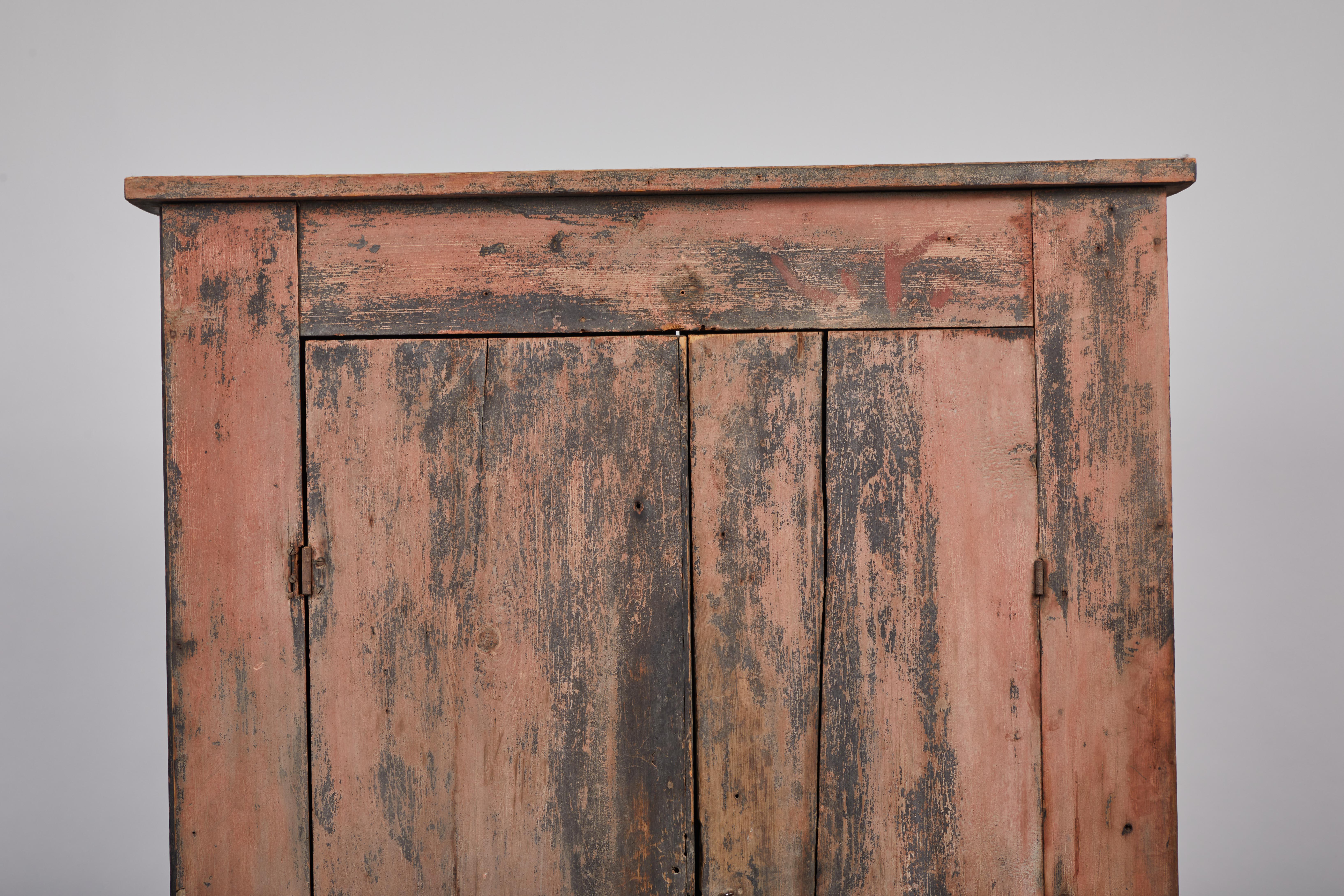 rustic two door cabinet