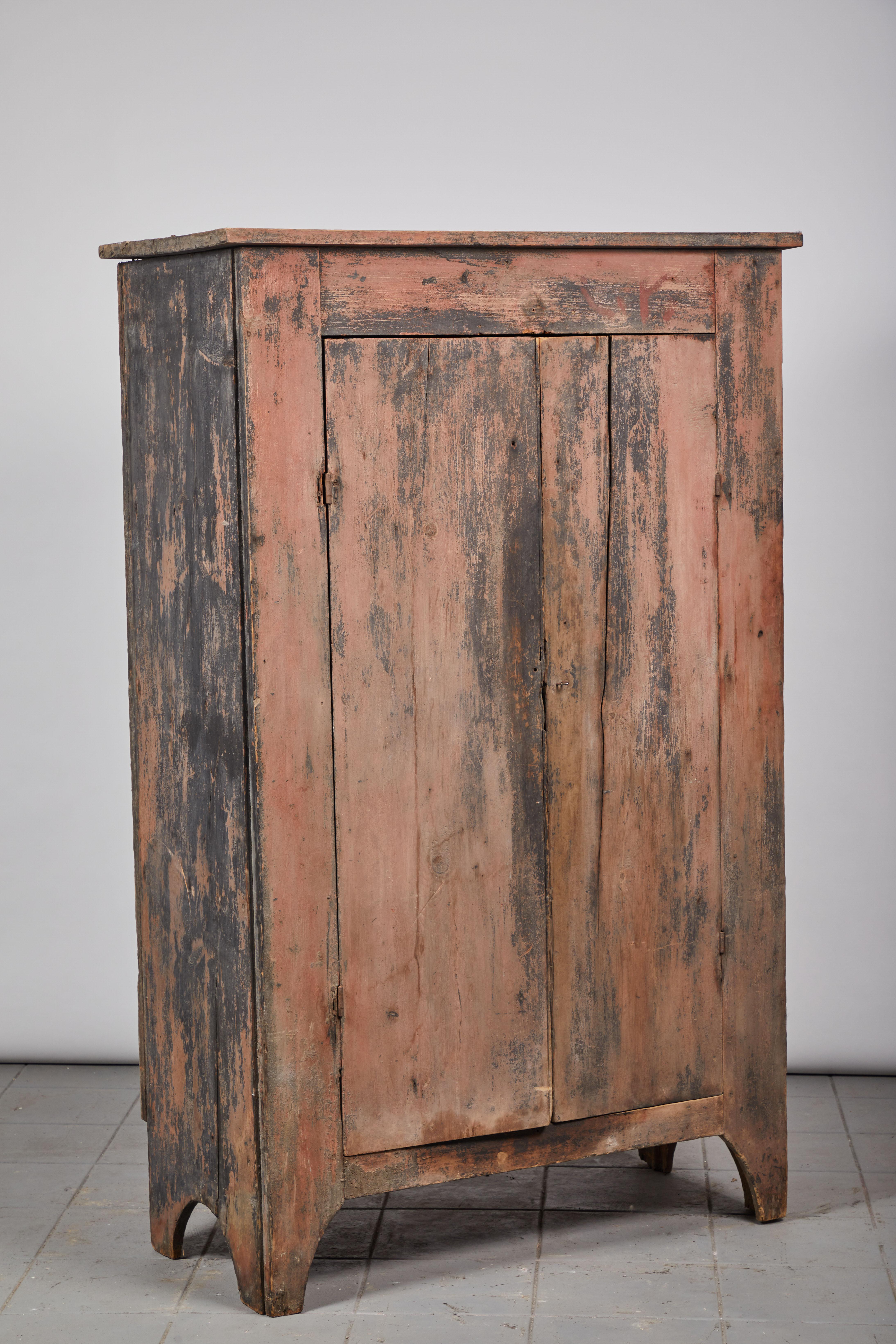 Early American Rustic Two-Door Cabinet 1
