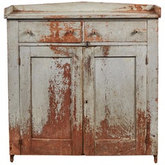 Early American Rustic Two Door Cabinet