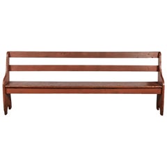 Early American Shaker Style Painted Wooden Bench