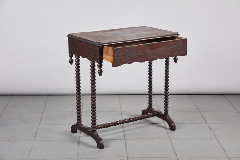 Early American Spindle Side Table at 1stDibs