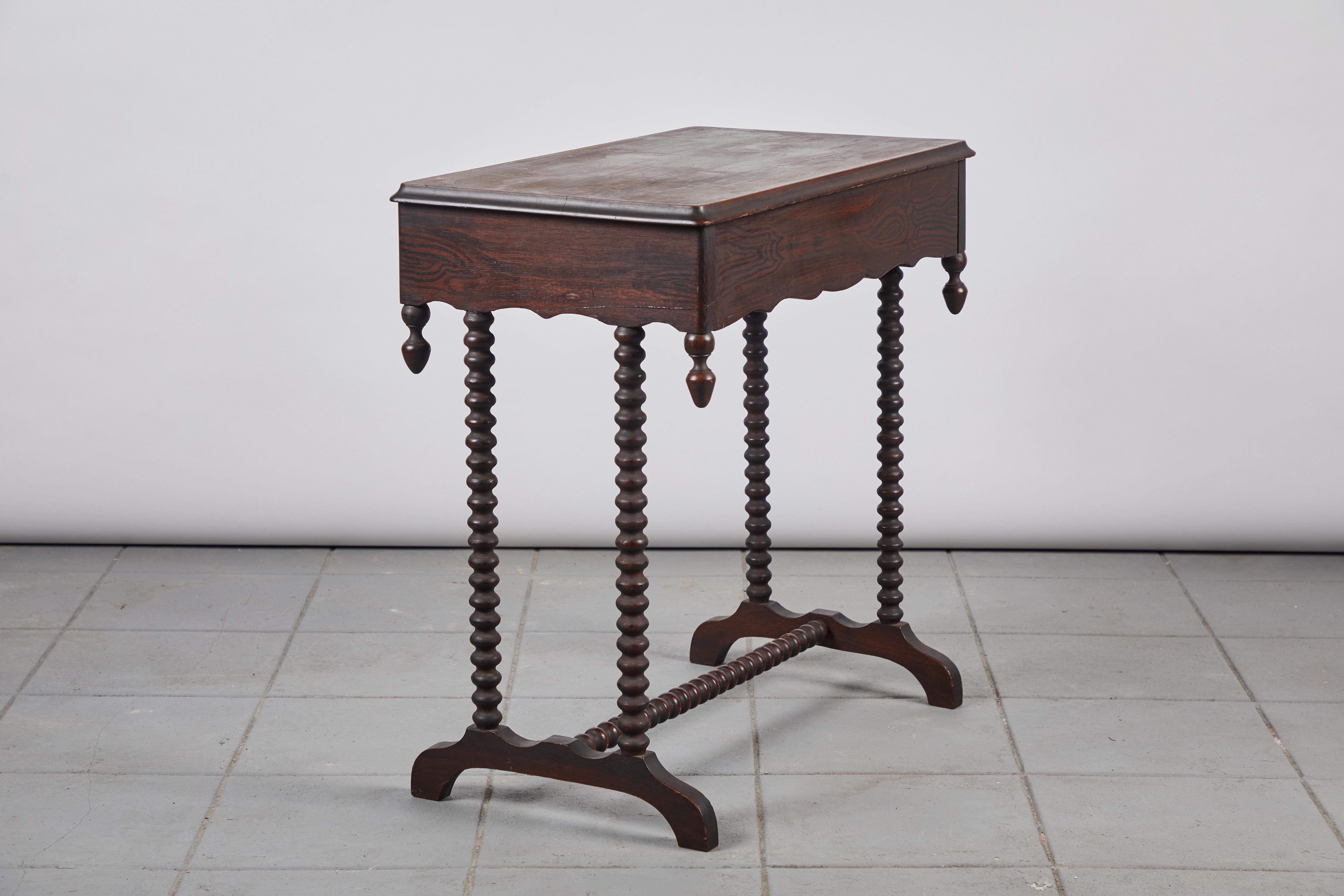 Early 20th Century Early American Spindle Side Table