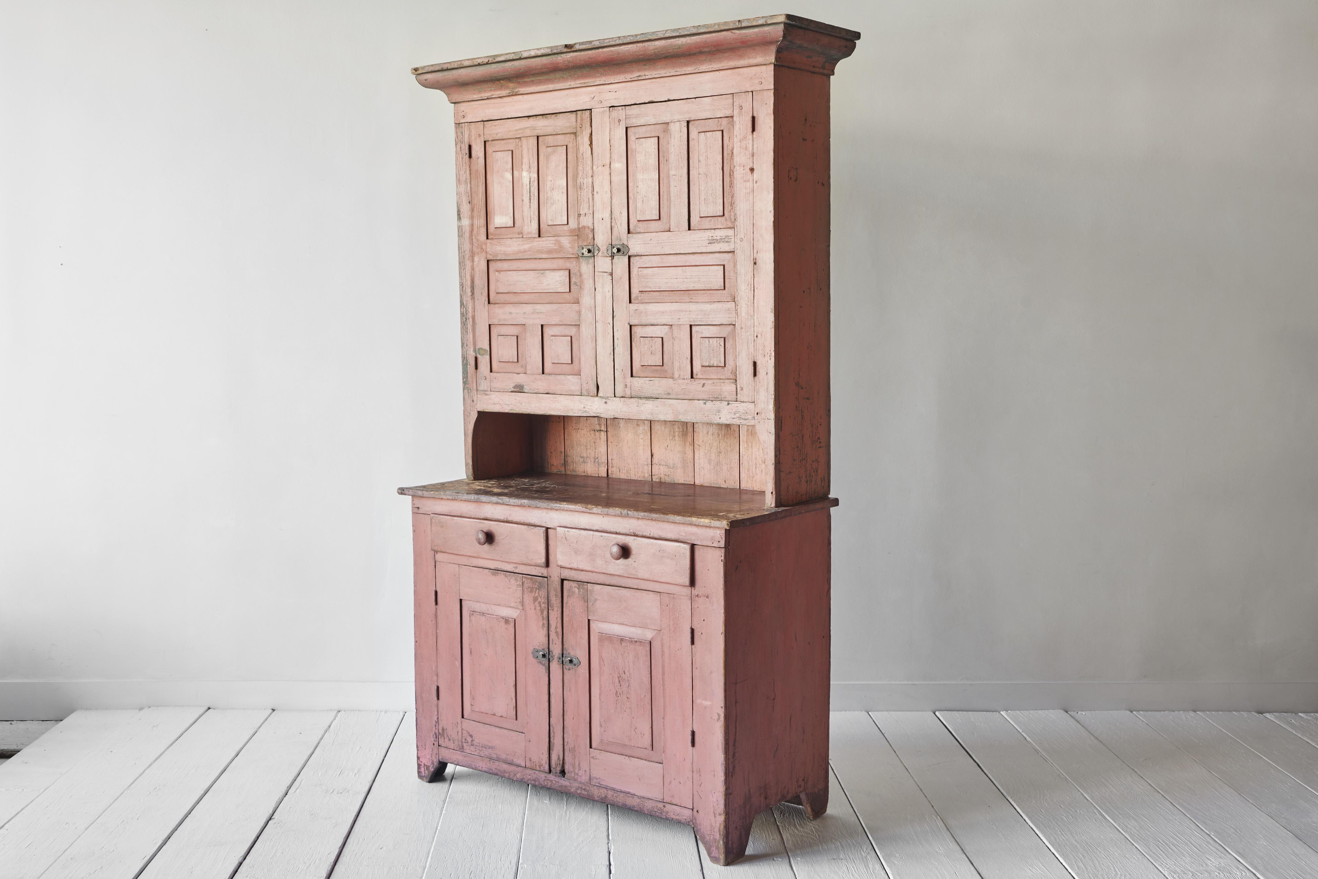 Early American Step-Back Cupboard 3